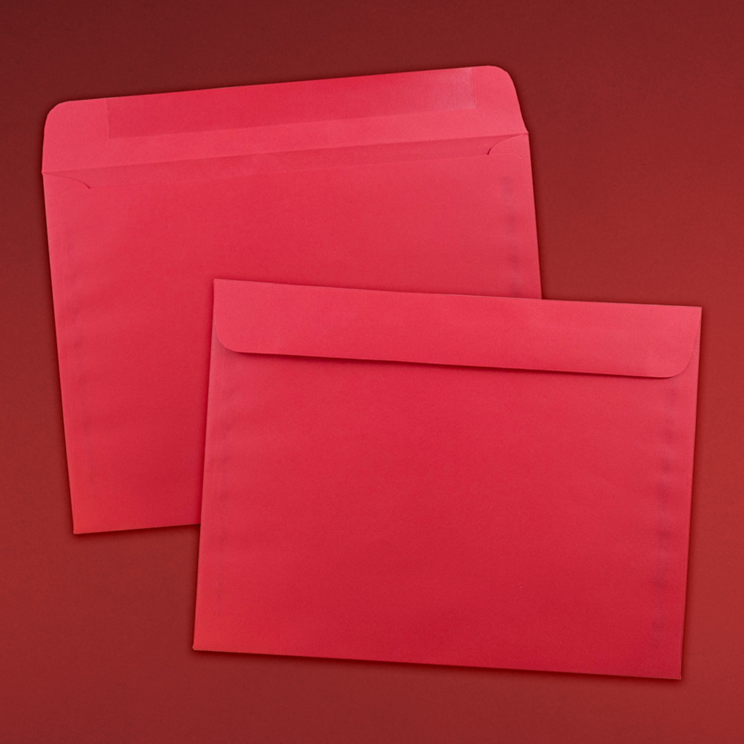JAM Paper Booklet Envelopes, 9in x 12in, Gummed Seal, 30% Recycled, Red, Pack Of 25 - Image 5