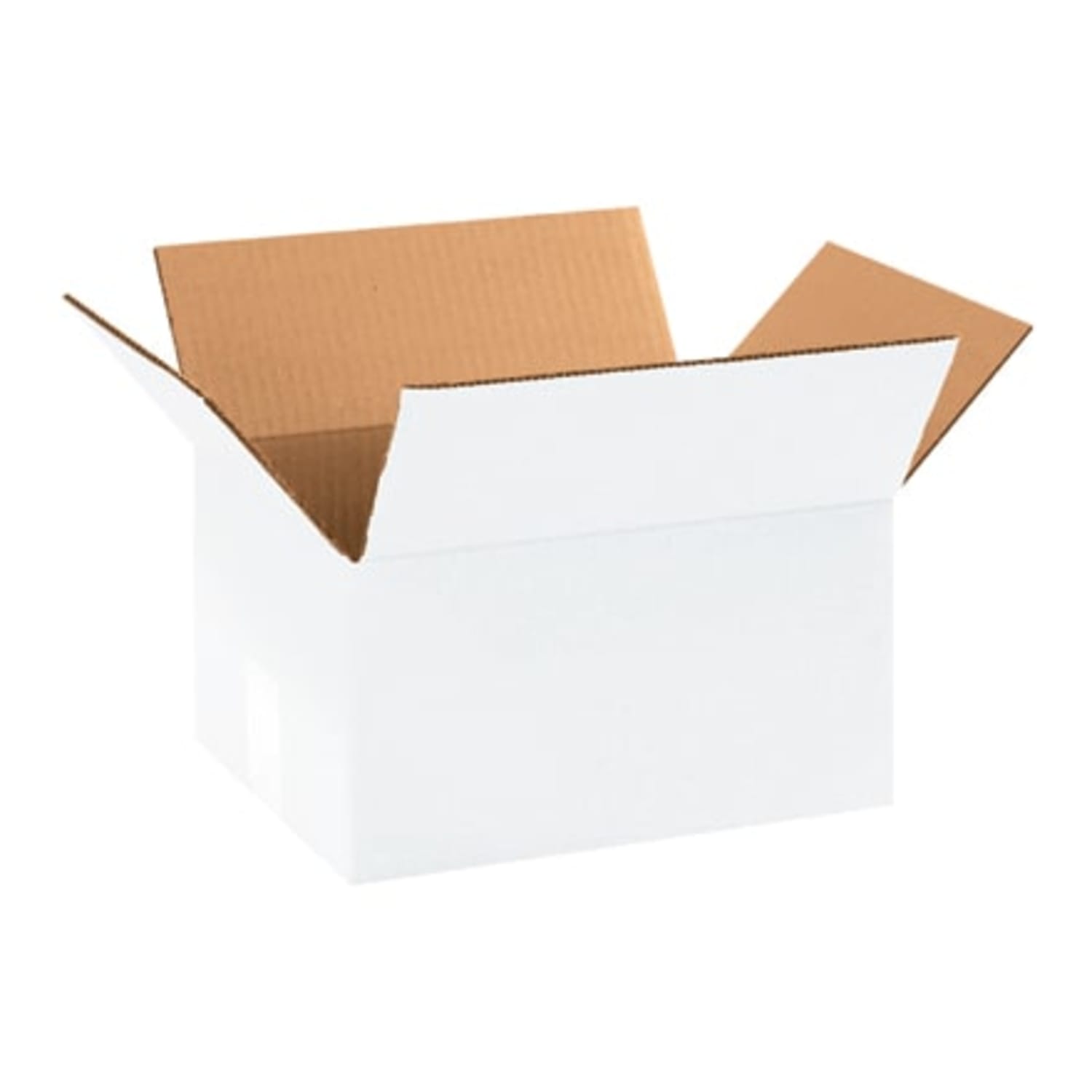 Partners Brand Corrugated Boxes 11 1/4in x 8 3/4in x 6in, White, Bundle of 25