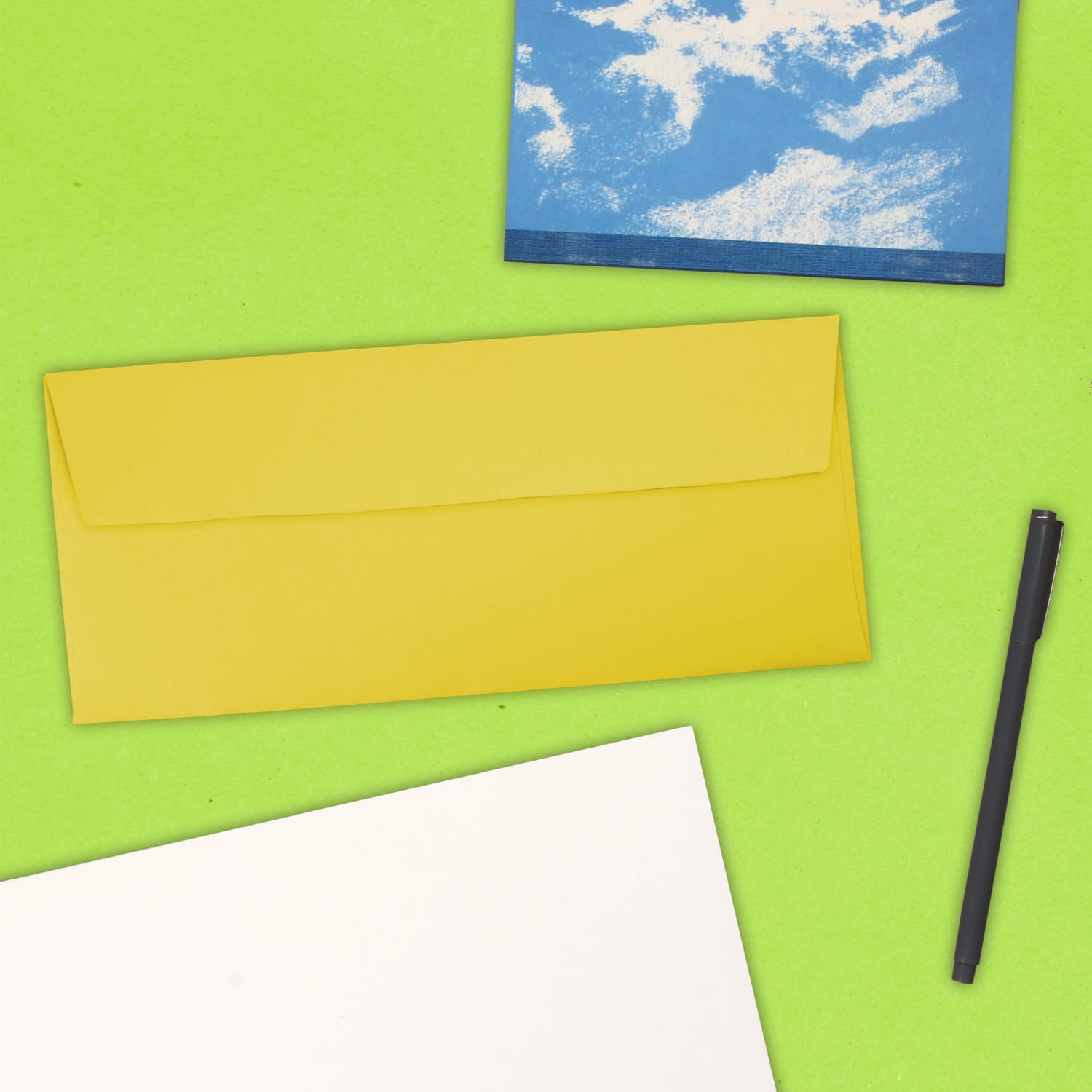 JAM PAPER #10 Business Colored Envelopes, 4 1/8in x 9 1/2in, Yellow, Pack Of 25 - Image 5
