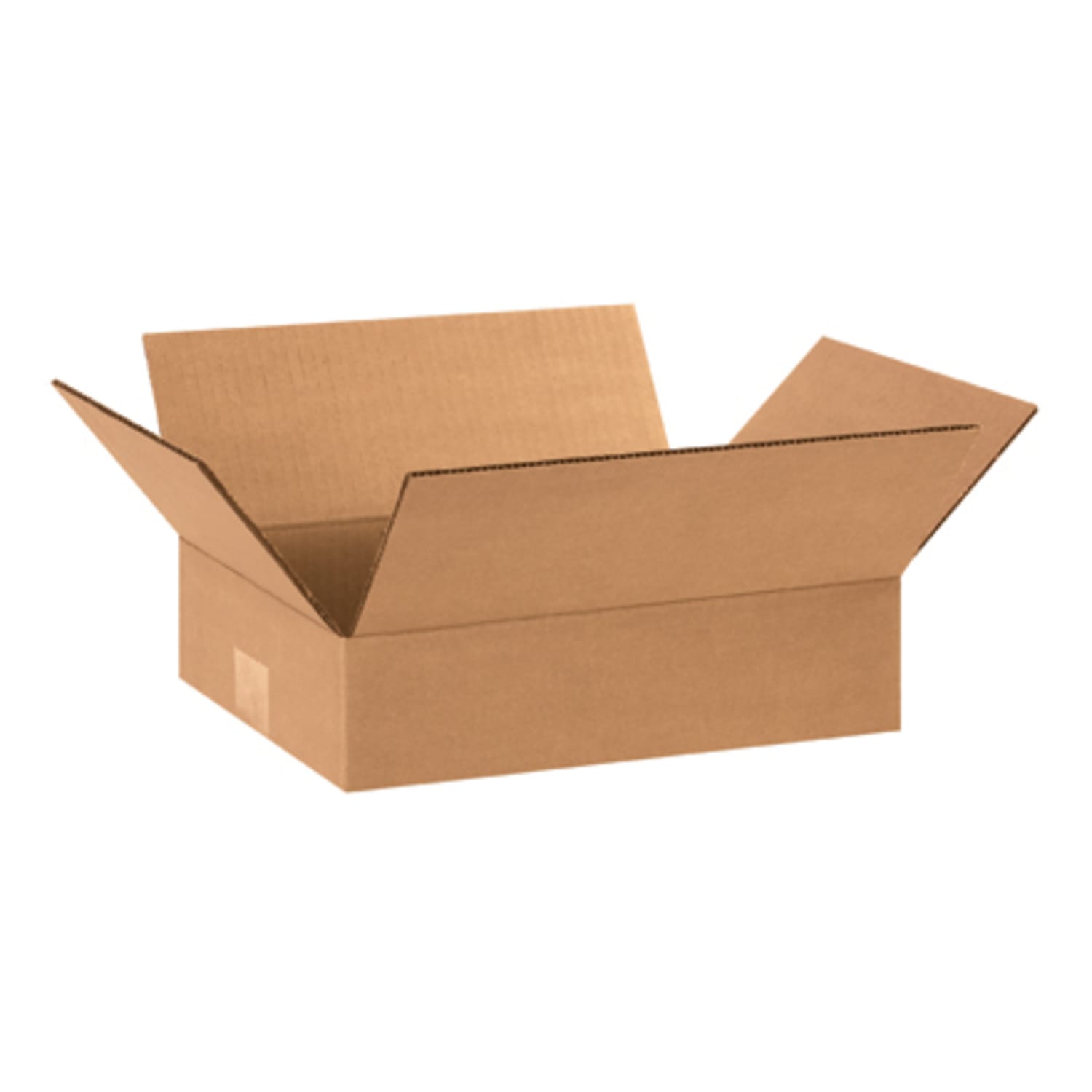 Partners Brand Flat Corrugated Boxes 12in x 8in x 3in, Bundle of 25