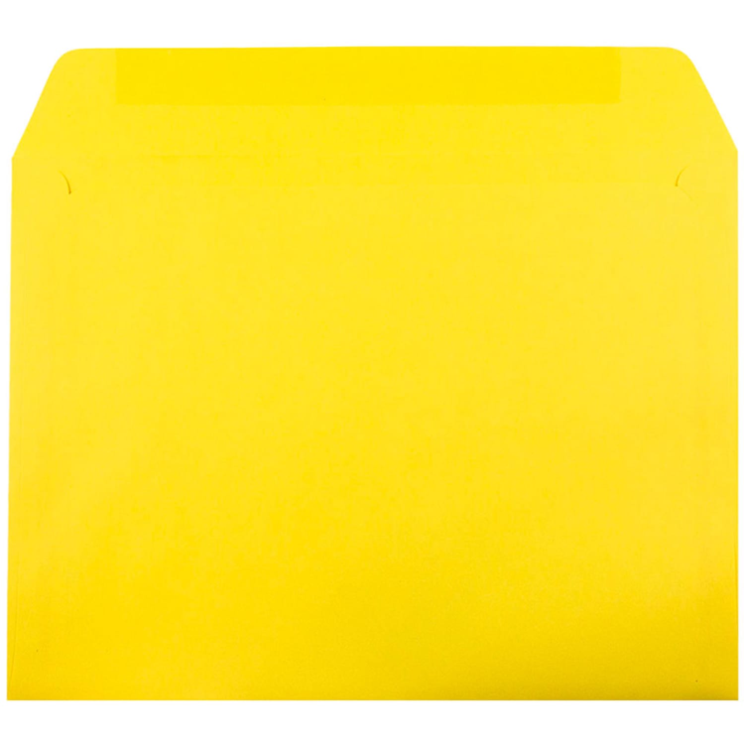 JAM Paper Booklet Envelopes, 9in x 12in, Gummed Seal, 30% Recycled, Yellow, Pack Of 25 - Image 3