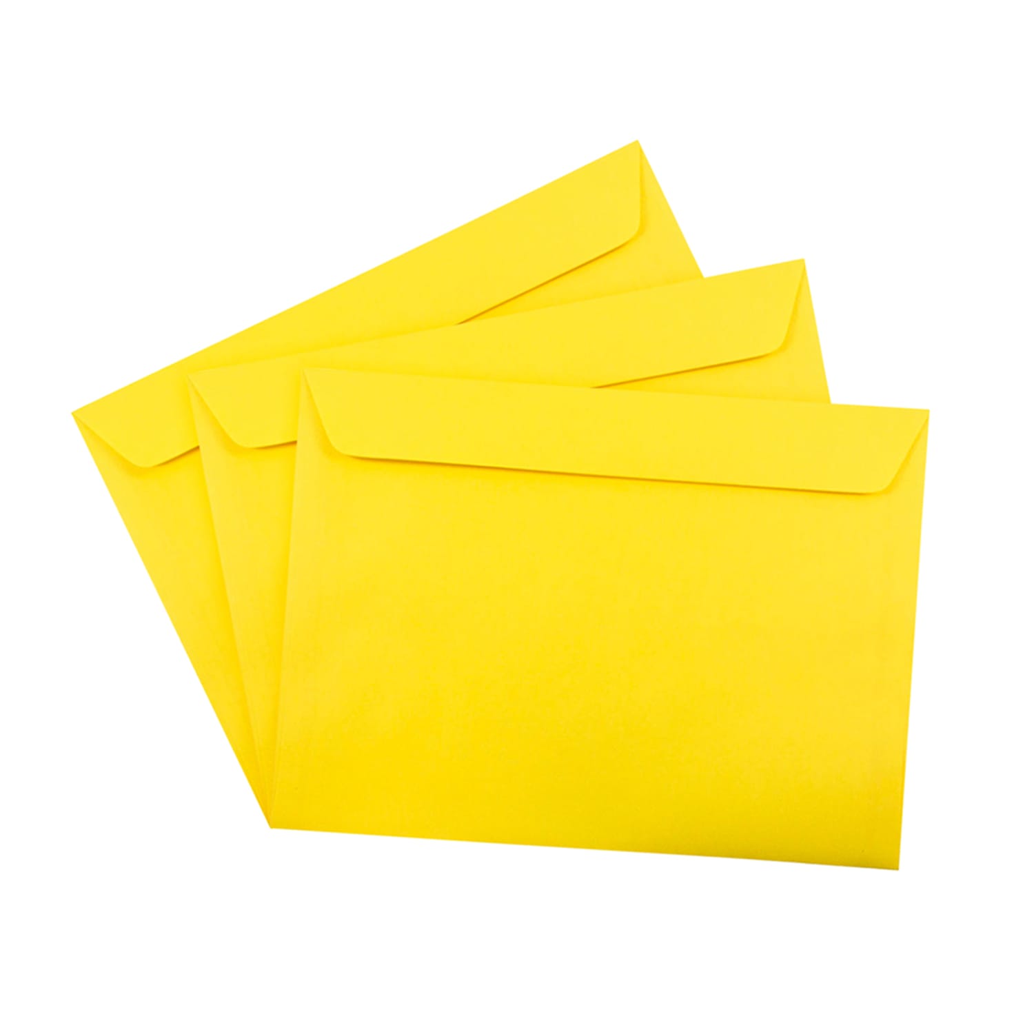 JAM Paper Booklet Envelopes, 9in x 12in, Gummed Seal, 30% Recycled, Yellow, Pack Of 25 - Image 4