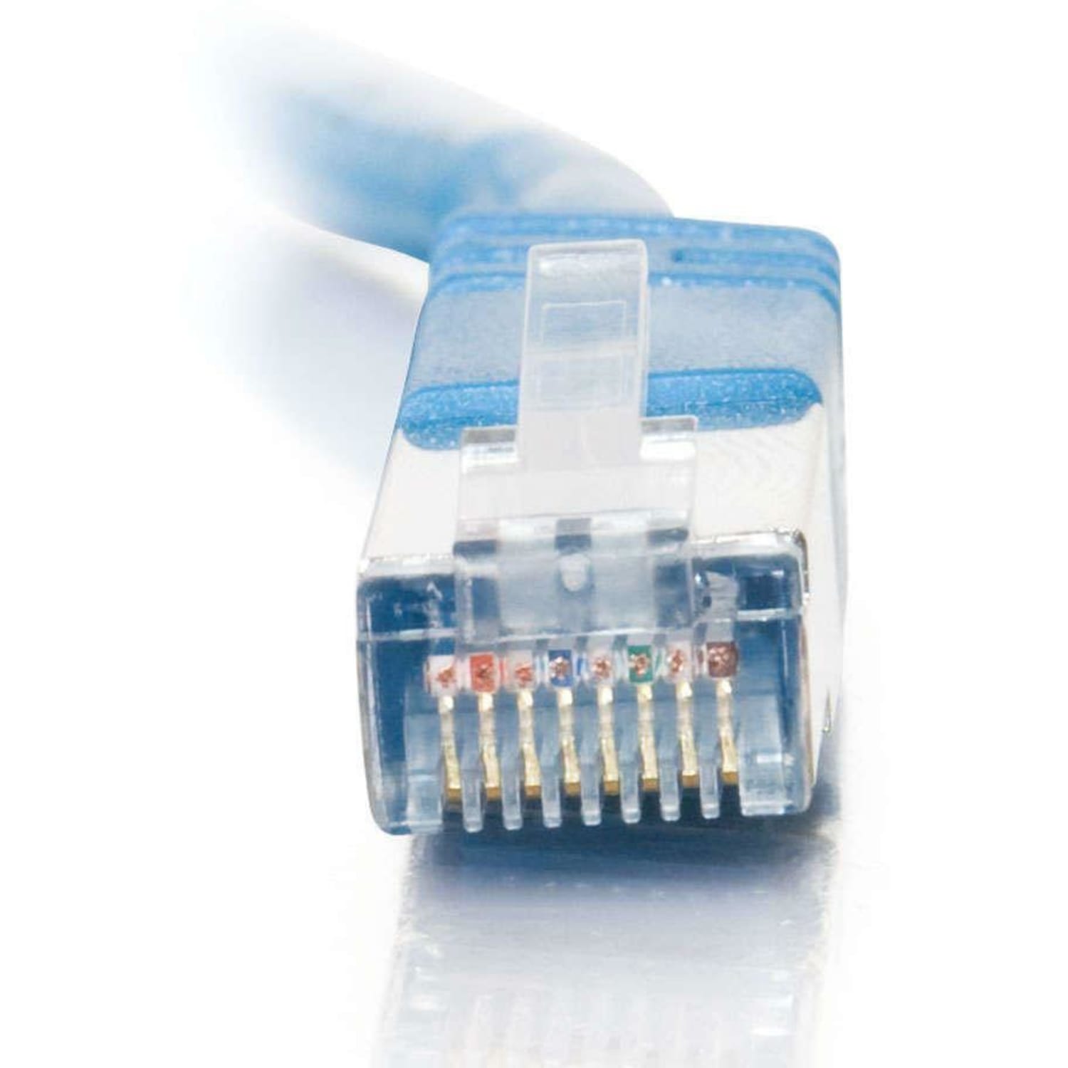 C2G-25ft Cat5e Molded Shielded (STP) Network Patch Cable - Blue - Category 5e for Network Device - RJ-45 Male - RJ-45 Male - Shielded - 25ft - Blue - Image 3