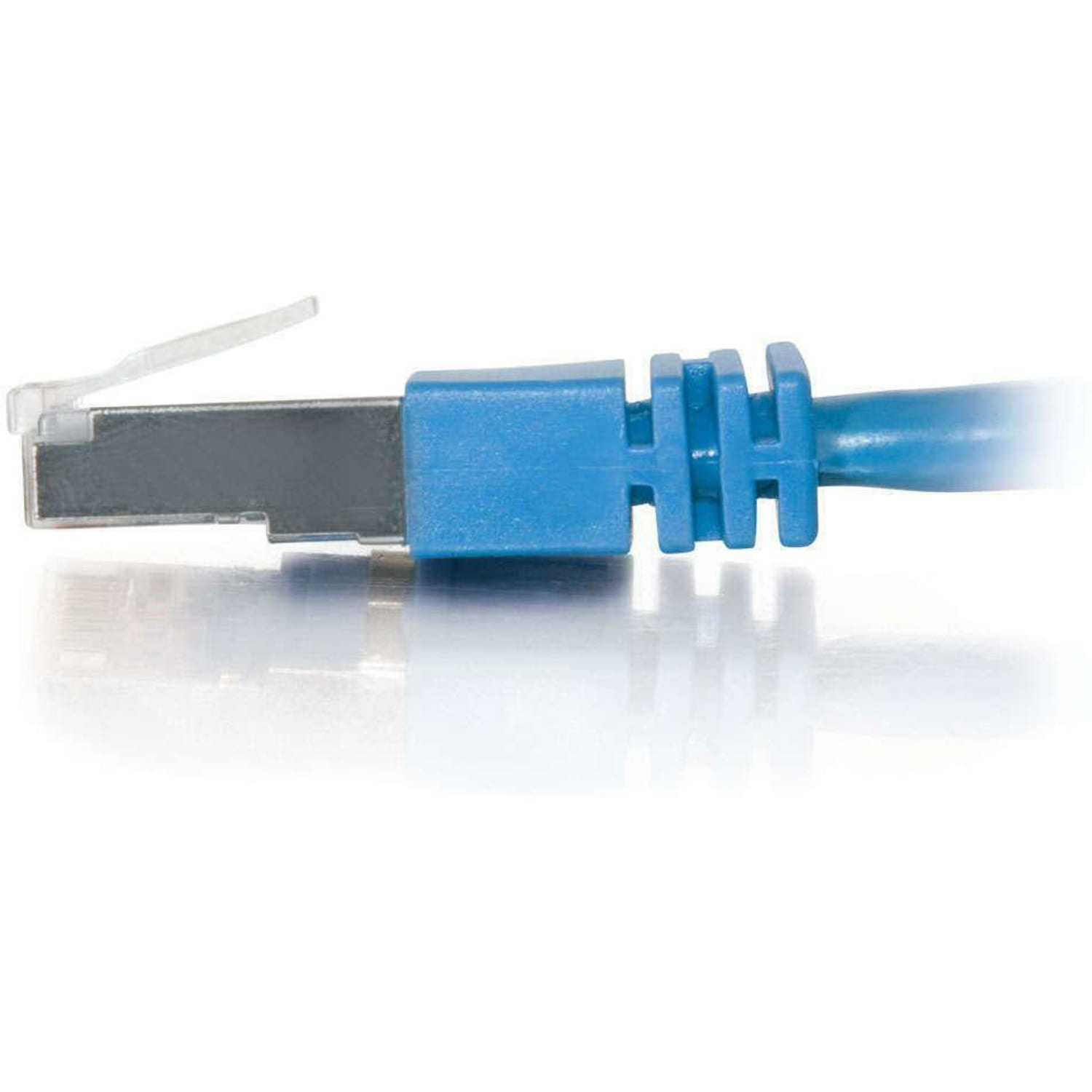 C2G-25ft Cat5e Molded Shielded (STP) Network Patch Cable - Blue - Category 5e for Network Device - RJ-45 Male - RJ-45 Male - Shielded - 25ft - Blue - Image 4