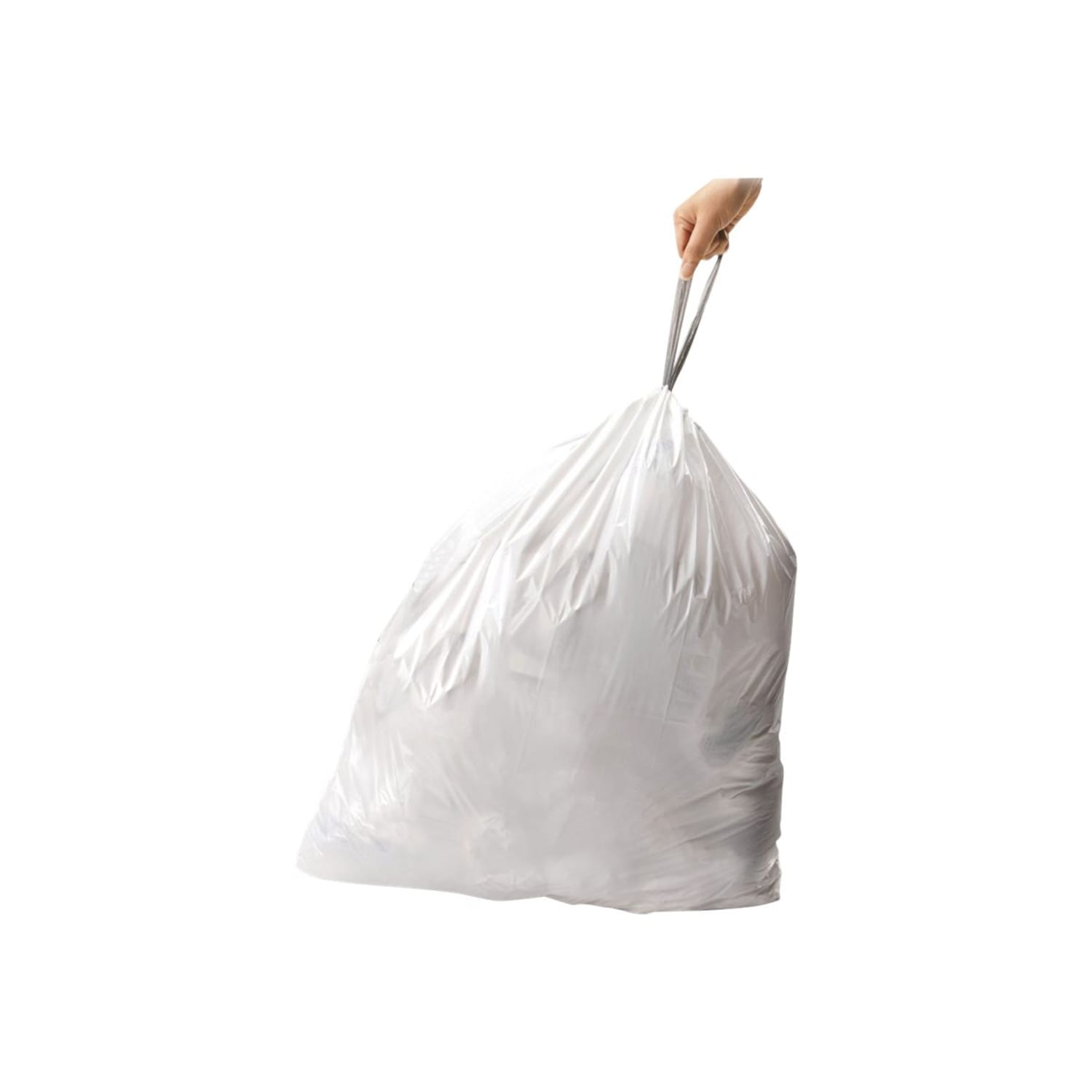 simplehuman Custom-Fit 1.18-mil Can Liners, Code X, 21,Gal/80L , White, Bulk Pack Of 200 - Image 4
