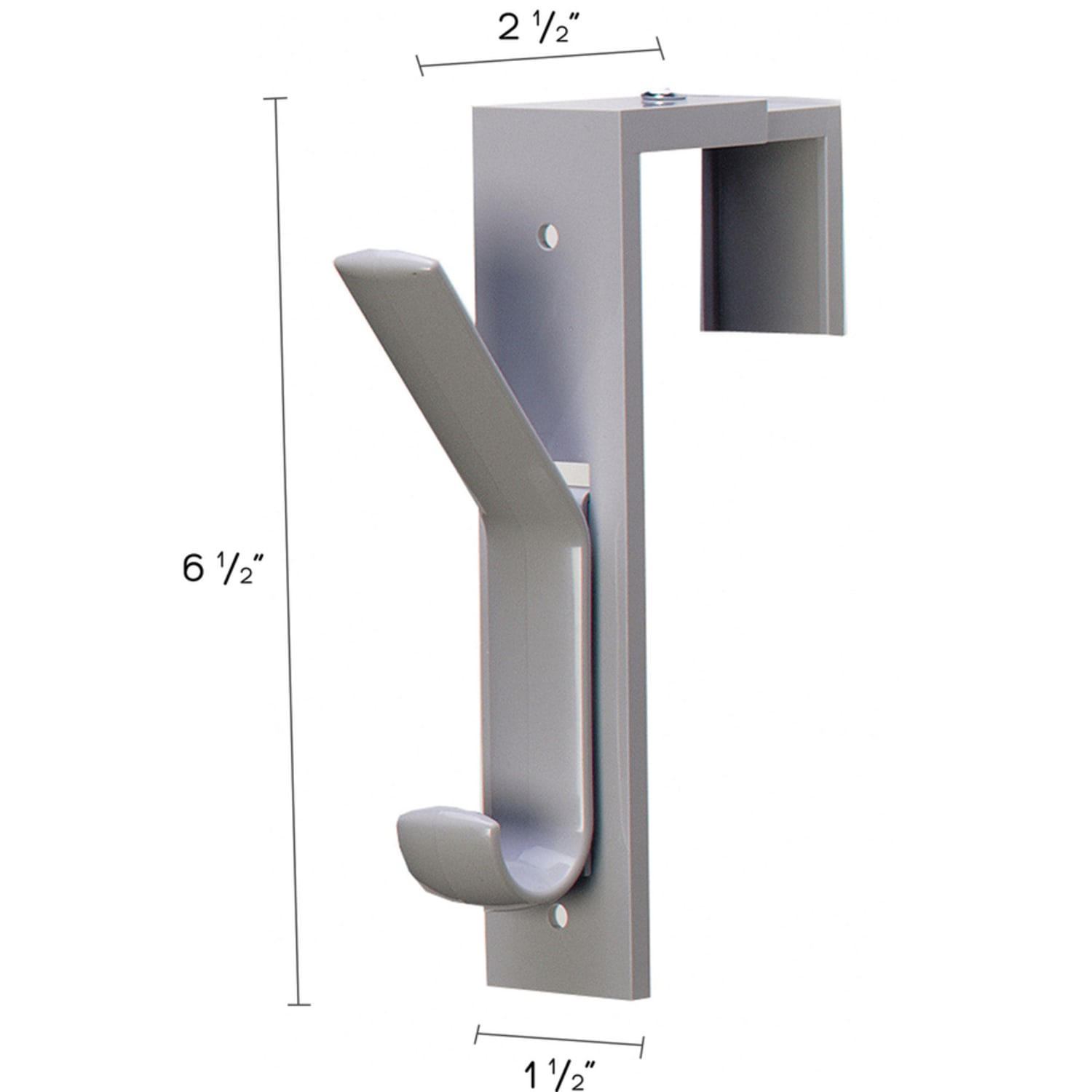 deflecto Partition Hooks - 2 Hooks - for Garment - Gray - 2 / Pack - Image 5