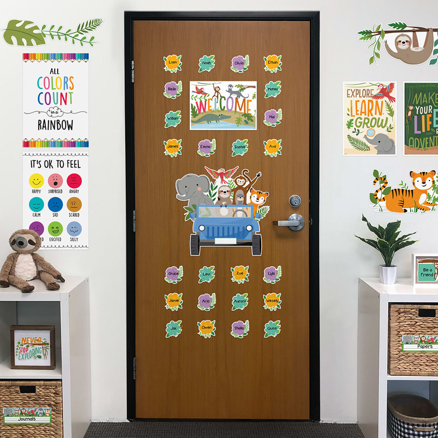 Creative Teaching Press Jungle Friends Bulletin Board Set, 48 Pieces - Image 5