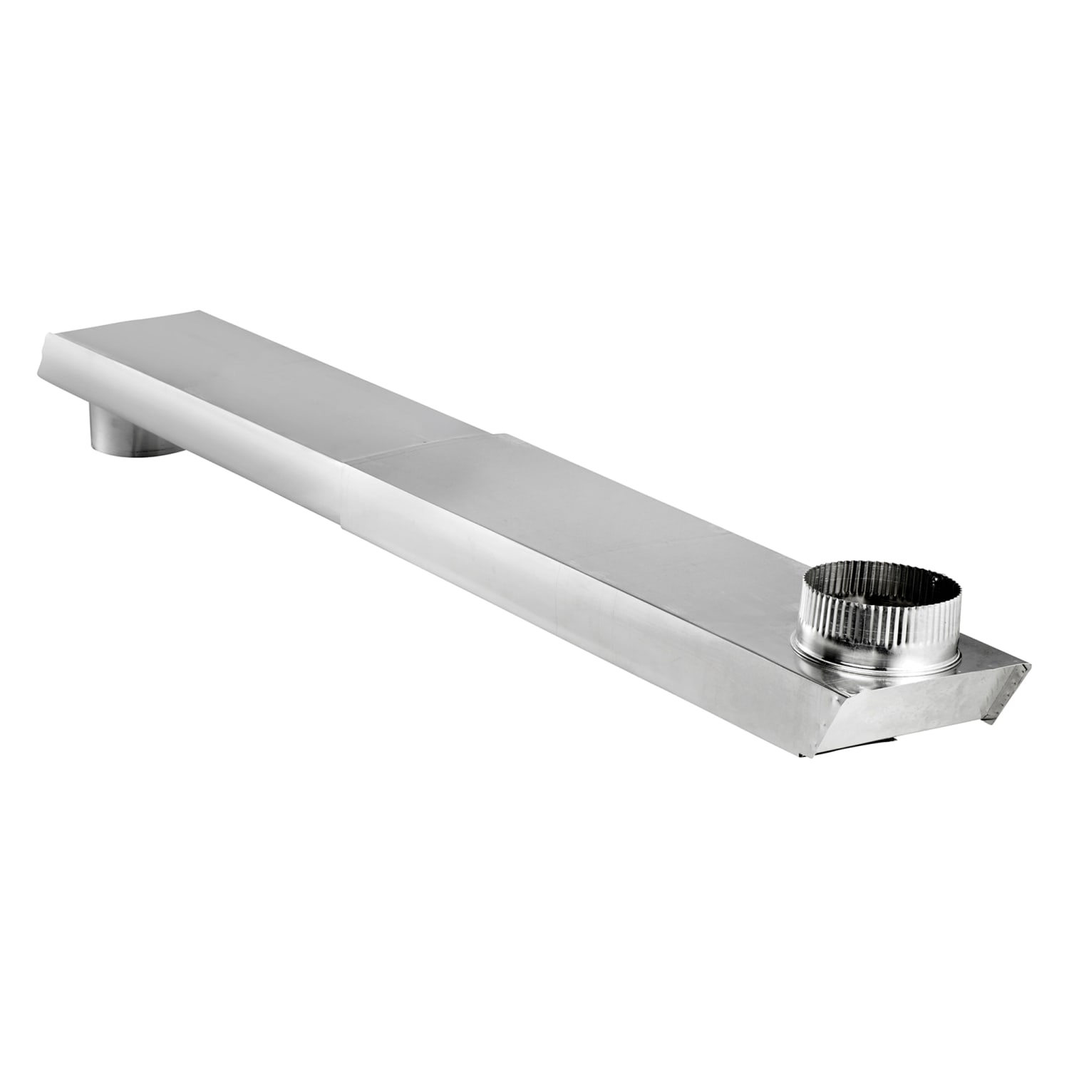Lambro Tite Fit 90 deg. Rectangular Aluminum Dryer Duct For Small Spaces, Silver, LAO3006