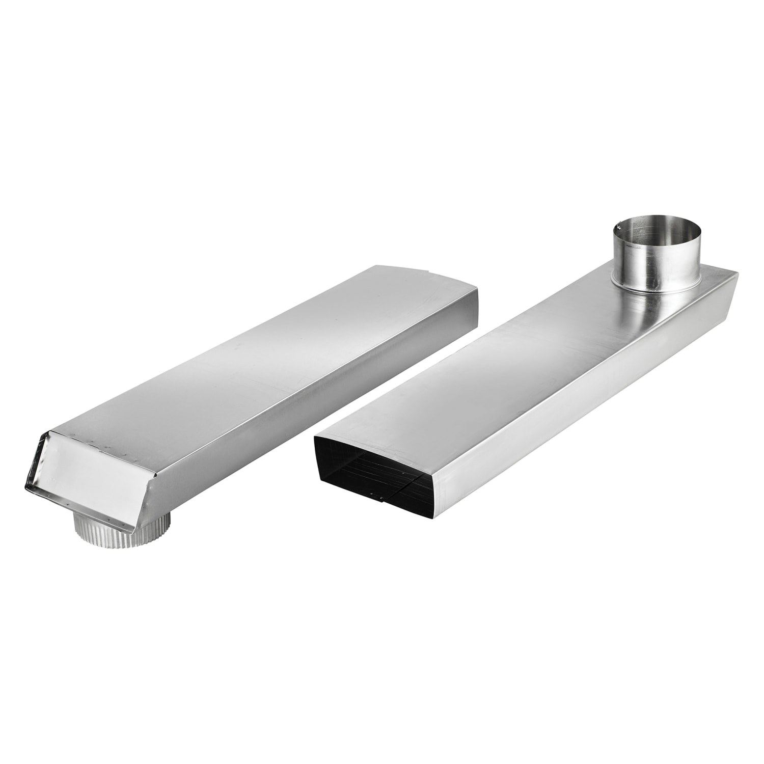 Lambro Tite Fit 90 deg. Rectangular Aluminum Dryer Duct For Small Spaces, Silver, LAO3006 - Image 3