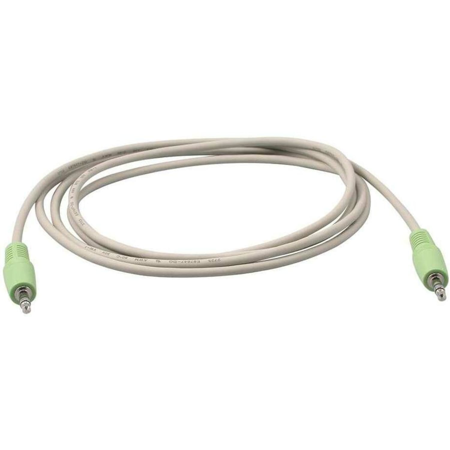 C2G 6ft 3.5mm M/M Stereo Audio Cable (PC-99 Color-Coded) - Mini-phone Male - Mini-phone Male - 6ft - Beige - Image 3
