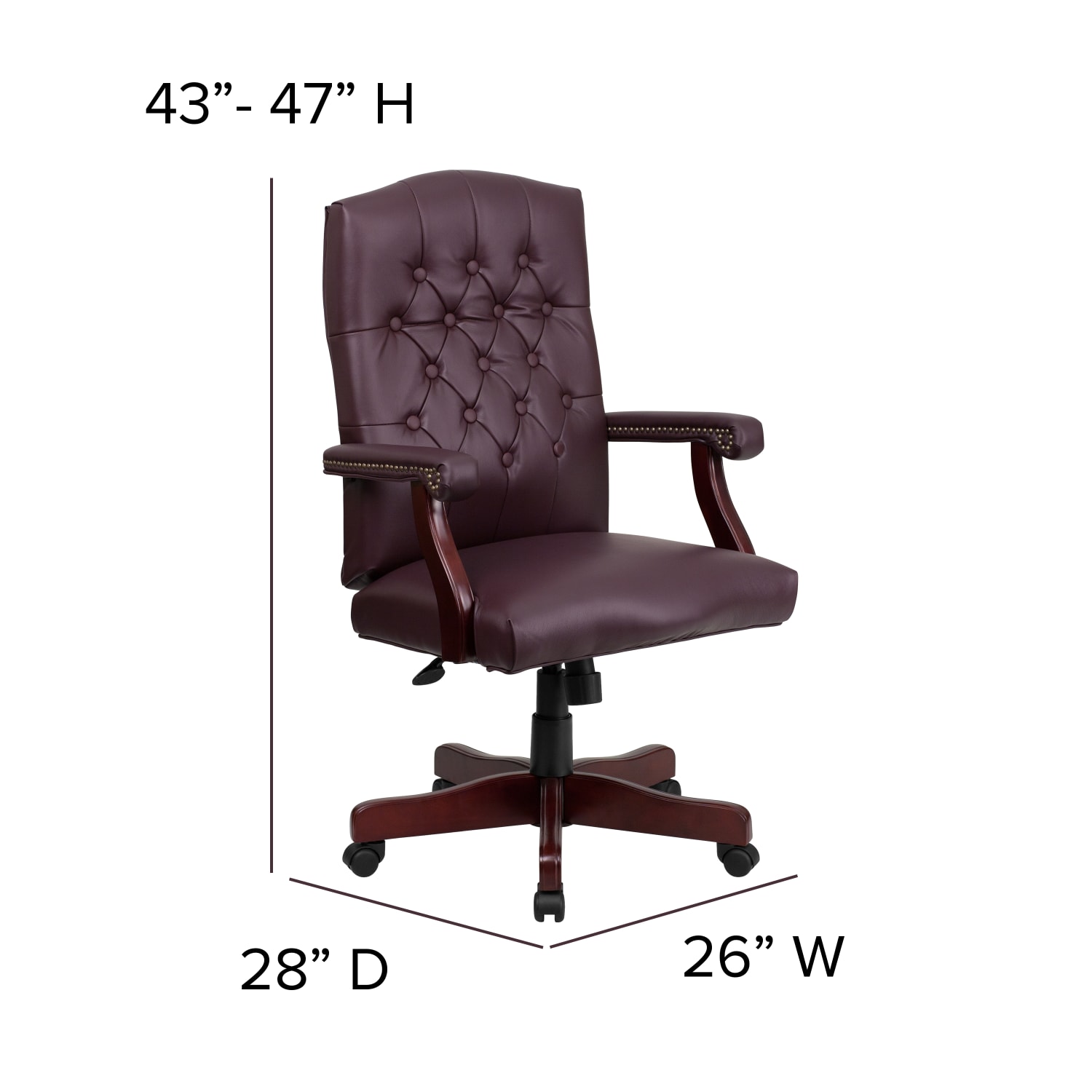 Flash Furniture Martha Washington LeatherSoft Faux Leather HighBack Swivel Office Chair Burgundy PopularChairscom Flash Furniture Martha Washington LeatherSoft Faux Leather High Back Swivel Office Chair Burgundy PopularChairscom