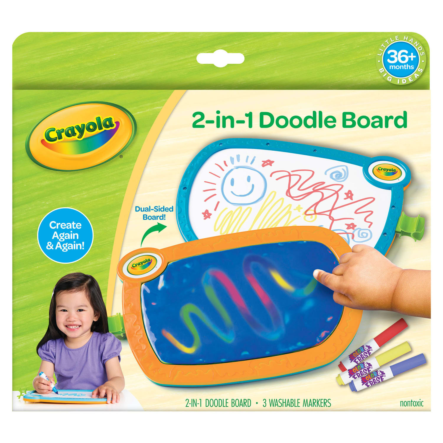 Crayola Young Kids Double Doodle Board - Image 3