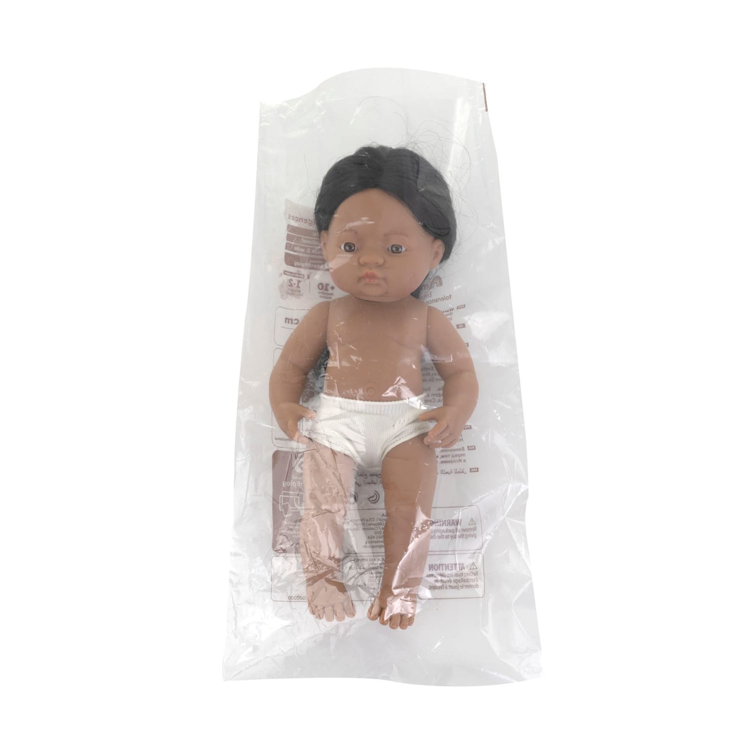 Miniland Educational Anatomically Correct 15in Baby Doll, Native American Boy - Image 3
