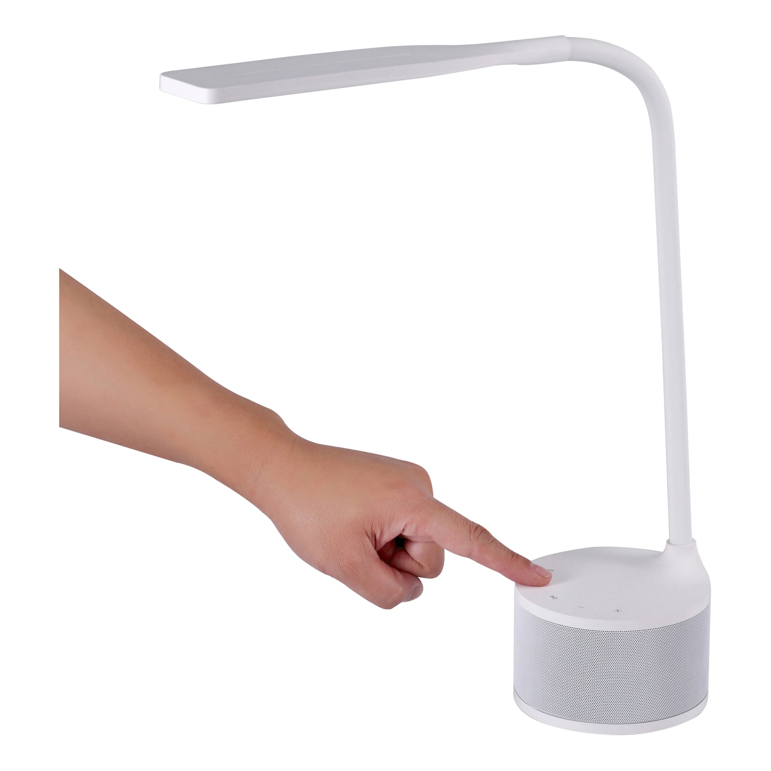 Bostitch LED Desk Lamp With Bluetooth Speaker, 14-9/16inH, White - Image 5