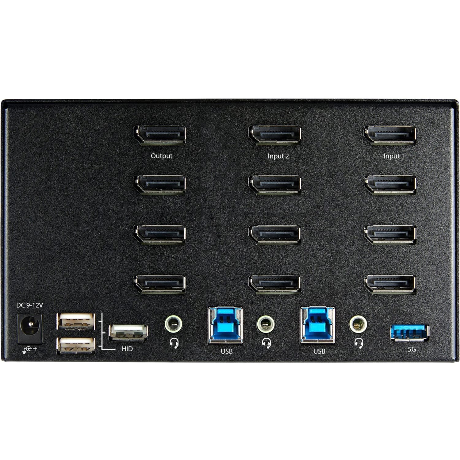 StarTech.com 2 Port Quad MonitorPort KVM Switch 4K 60Hz UHD HDR, DP 1.2 KVM Switch, 2 Port USB 3.0 Hub, 4x USB HID, Audio, Hotkey - Image 4
