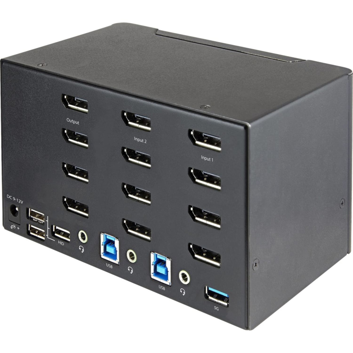 StarTech.com 2 Port Quad MonitorPort KVM Switch 4K 60Hz UHD HDR, DP 1.2 KVM Switch, 2 Port USB 3.0 Hub, 4x USB HID, Audio, Hotkey - Image 5