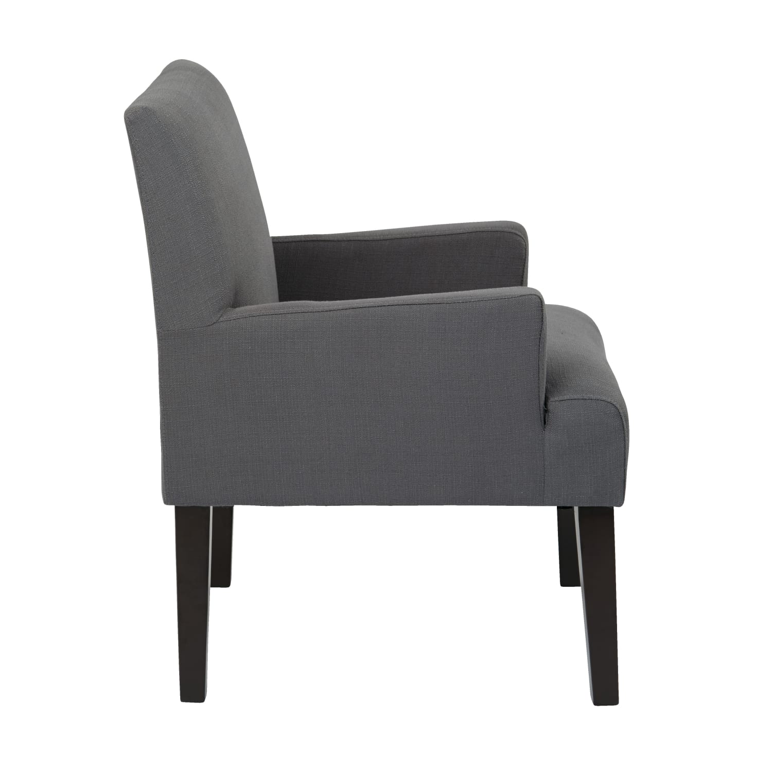 Ave Six Work Smart Main Street Guest Chair Woven CharcoalBlack PopularChairscom