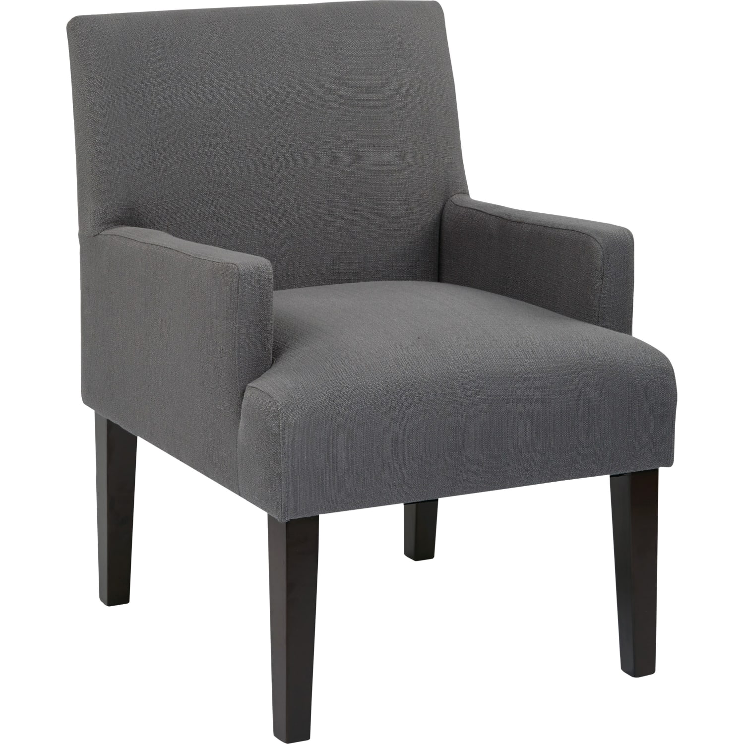 Ave Six Work Smart Main Street Guest Chair Woven CharcoalBlack PopularChairscom