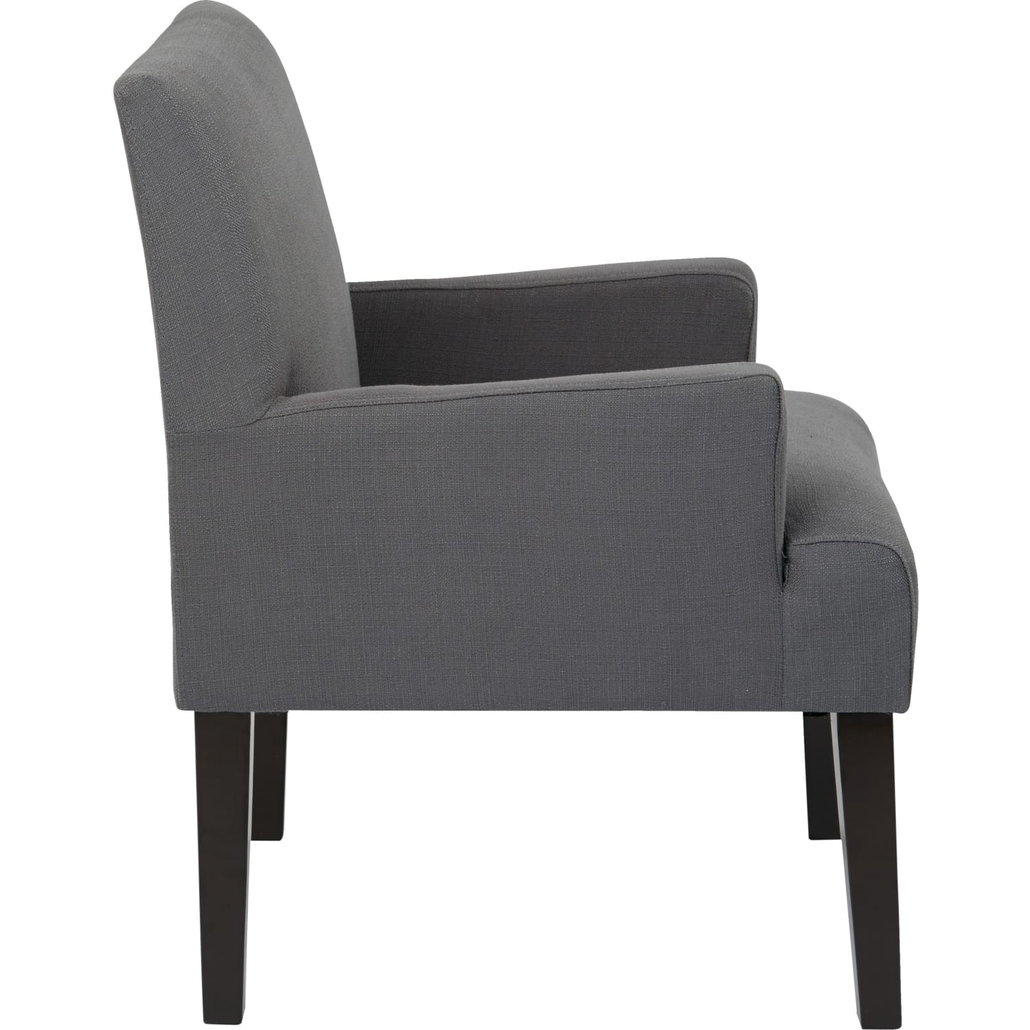 Ave Six Work Smart Main Street Guest Chair Woven CharcoalBlack PopularChairscom