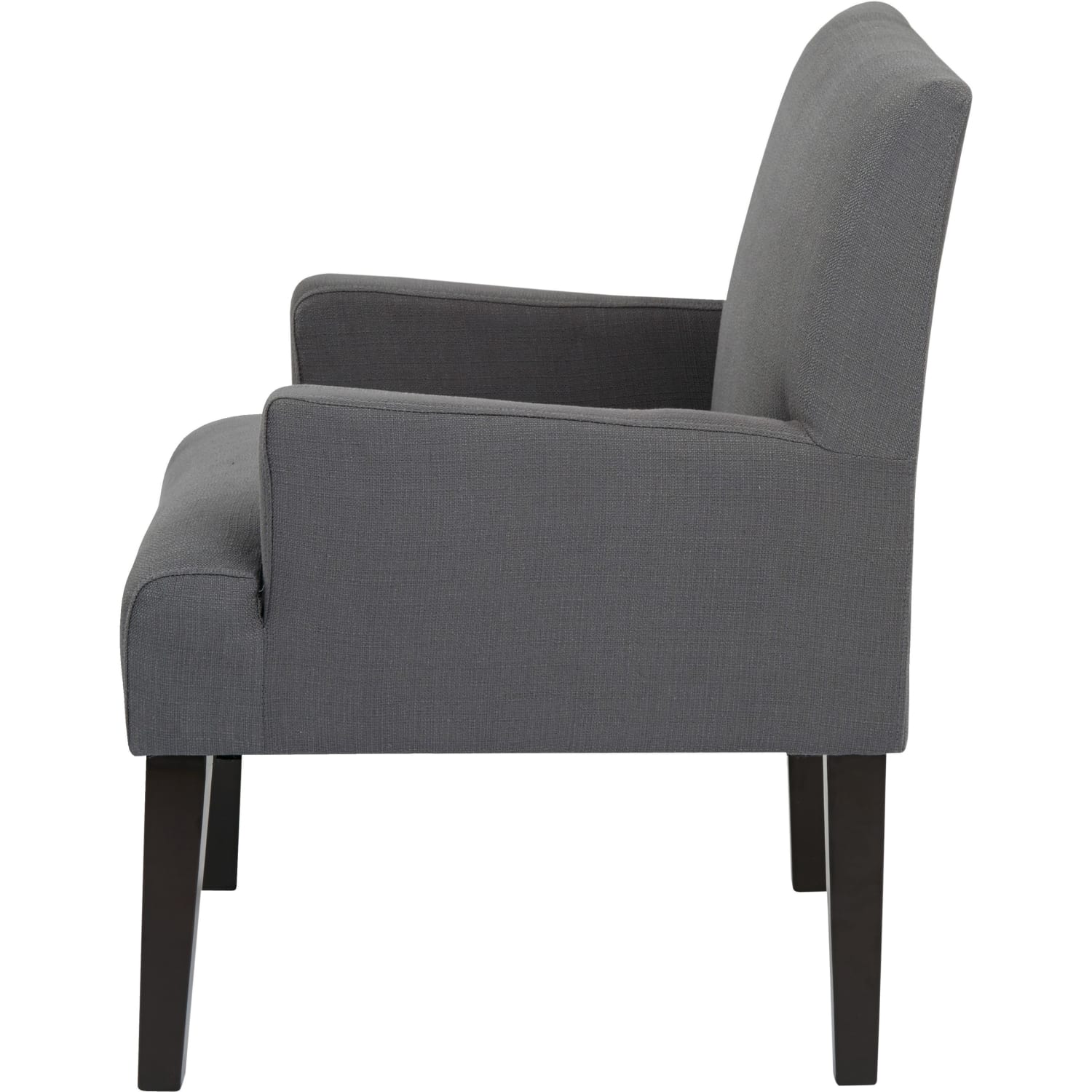 Ave Six Work Smart Main Street Guest Chair Woven CharcoalBlack PopularChairscom
