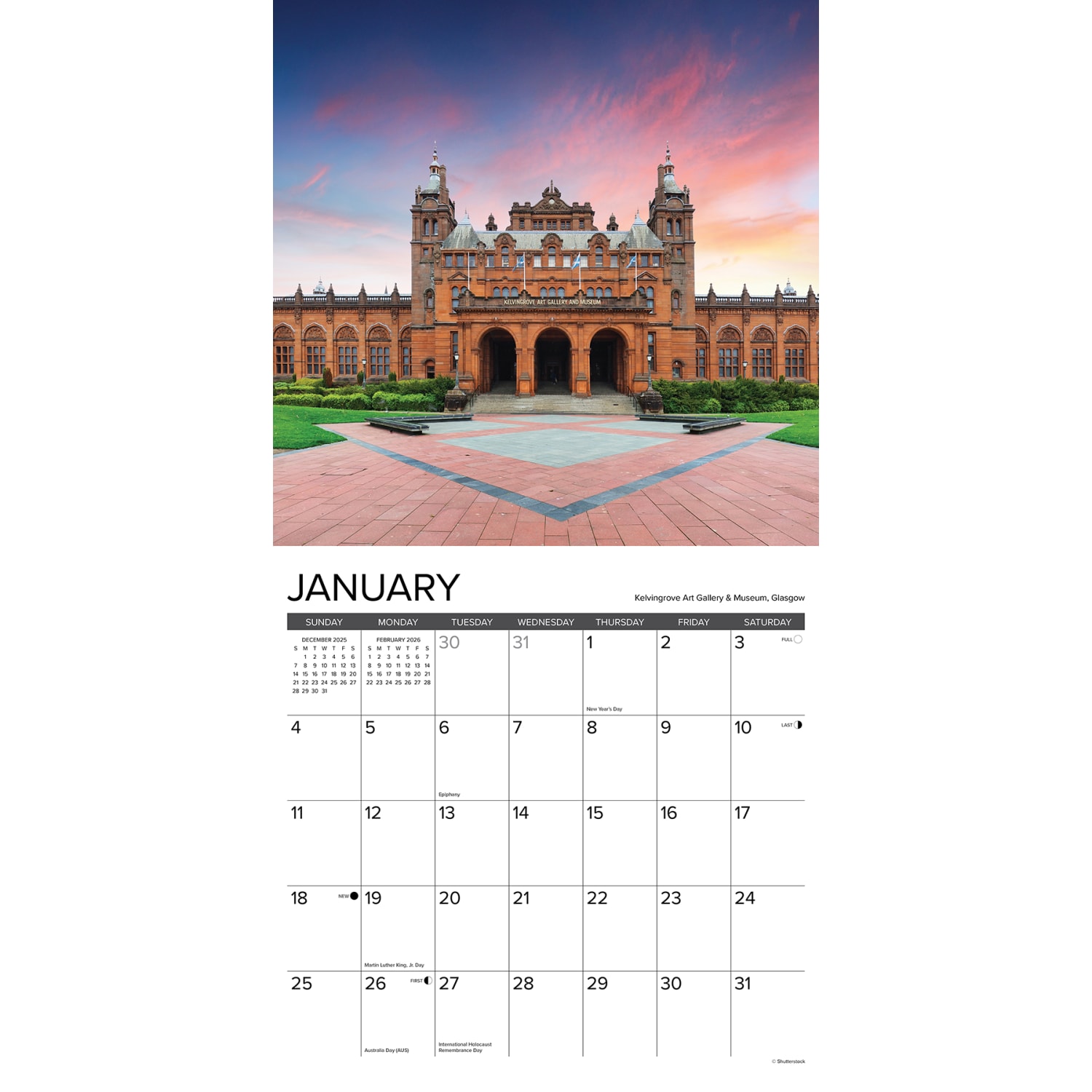 2026 Willow Creek Press Scenic Monthly Wall Calendar, 12in x 12in, Scotland, January To December, 56721 - Image 3