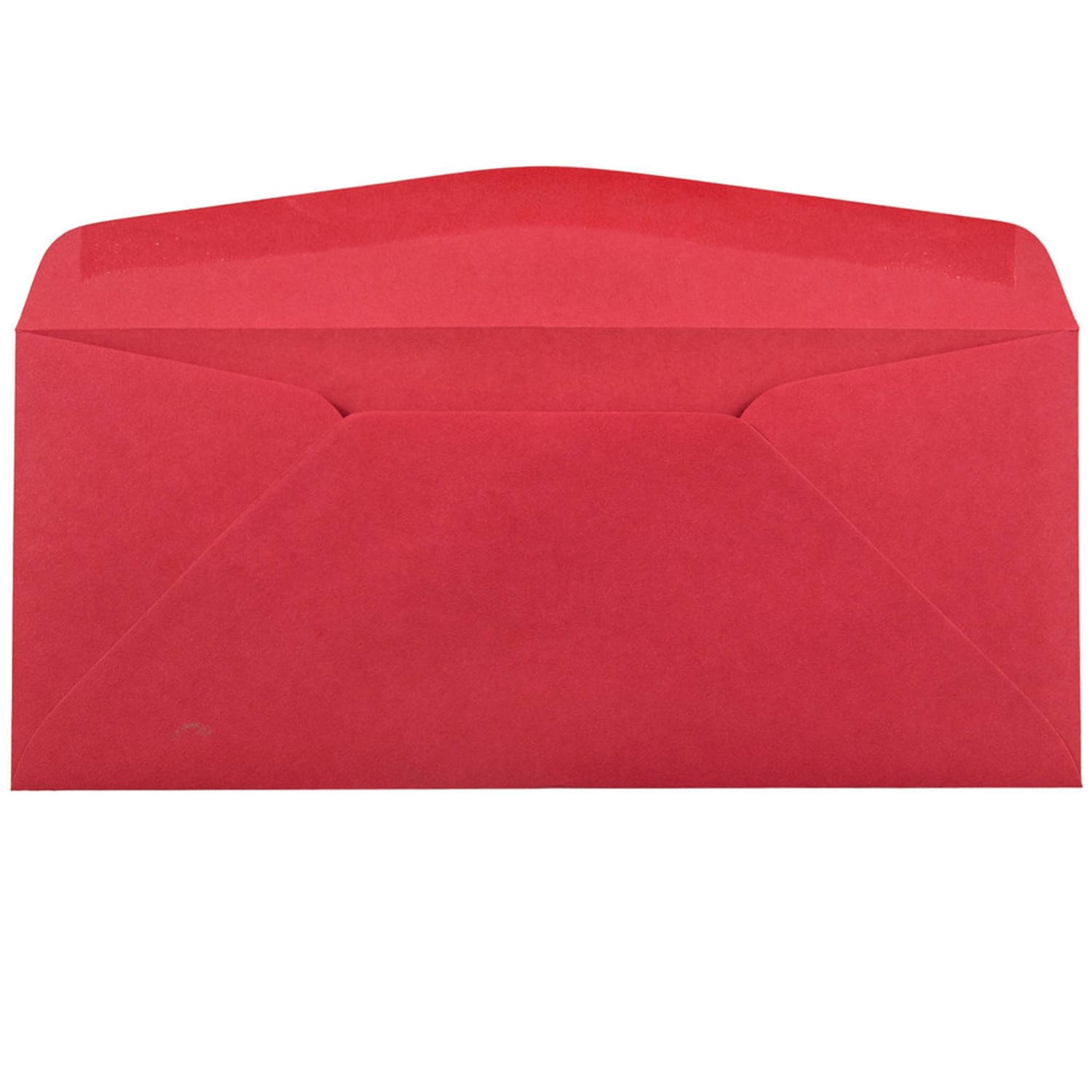 JAM Paper Single-Window 4 1/8in x 9 1/2in Booklet Envelopes, Gummed Closure Red, Pack Of 25 - Image 4
