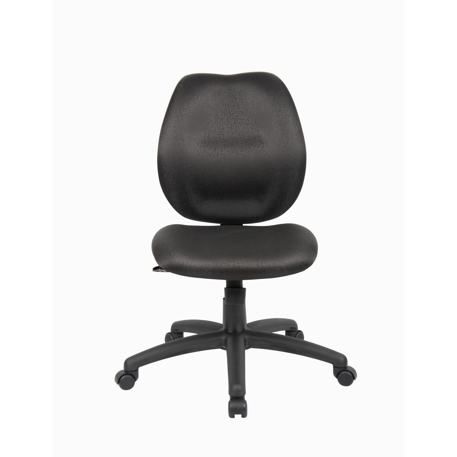 Boss Office Products Ergonomic Fabric Mid Back Task Office Chair Without Arms Black PopularChairscom