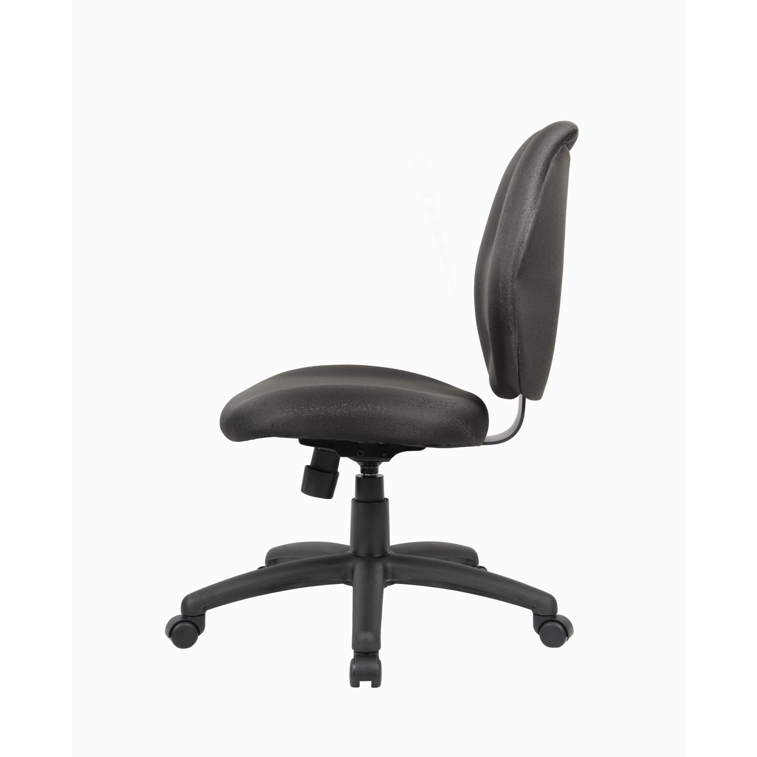 Boss Office Products Ergonomic Fabric Mid-Back Task Office Chair Without Arms, Black - Image 4