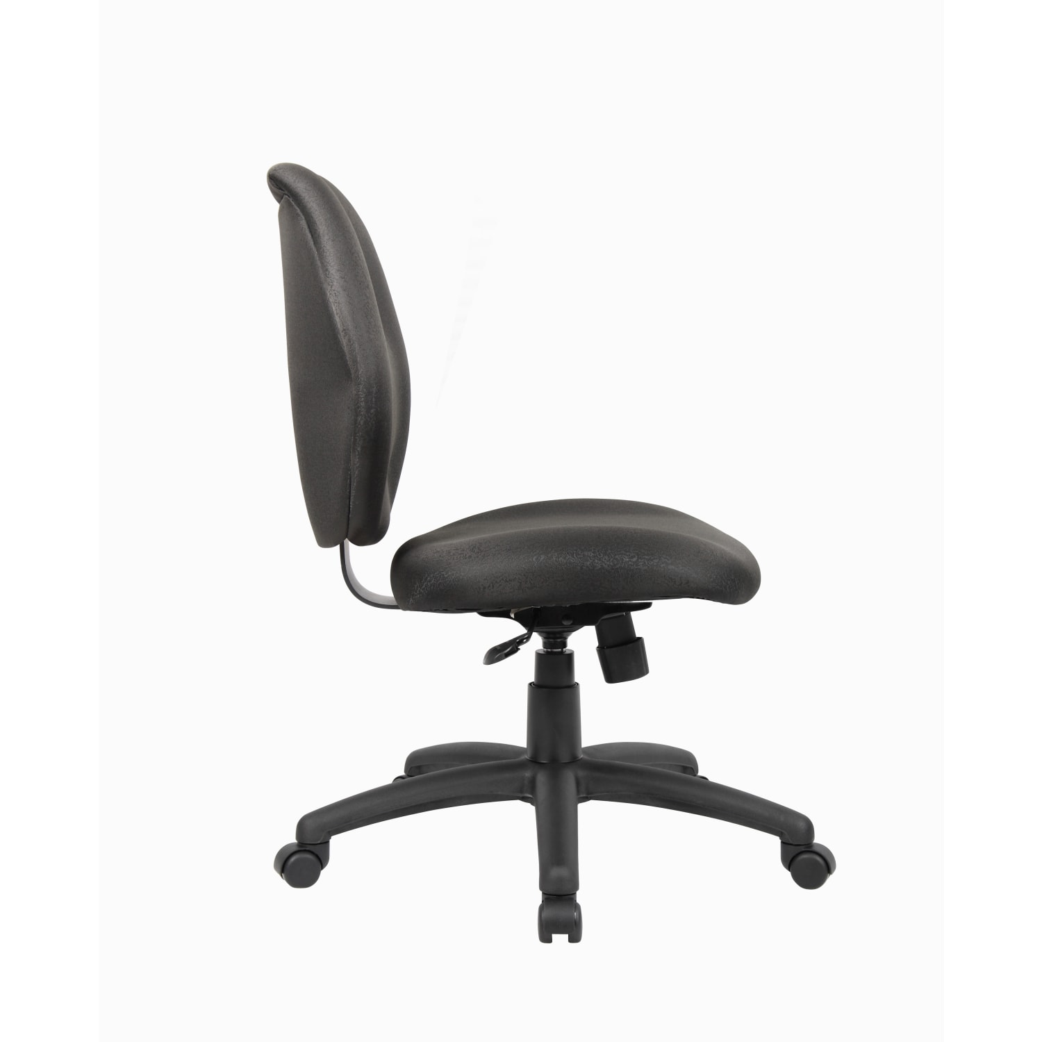 Boss Office Products Ergonomic Fabric Mid-Back Task Office Chair Without Arms, Black - Image 5