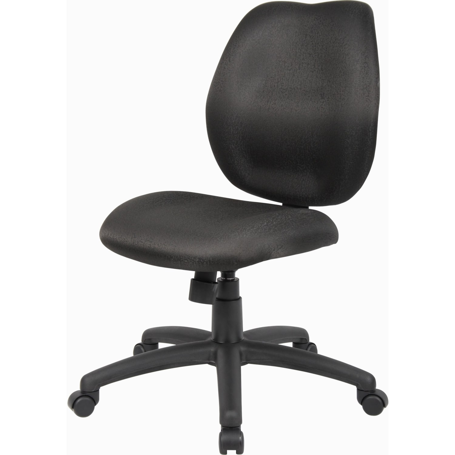 Boss Office Products Ergonomic Fabric Mid-Back Task Office Chair Without Arms, Black - Image 8