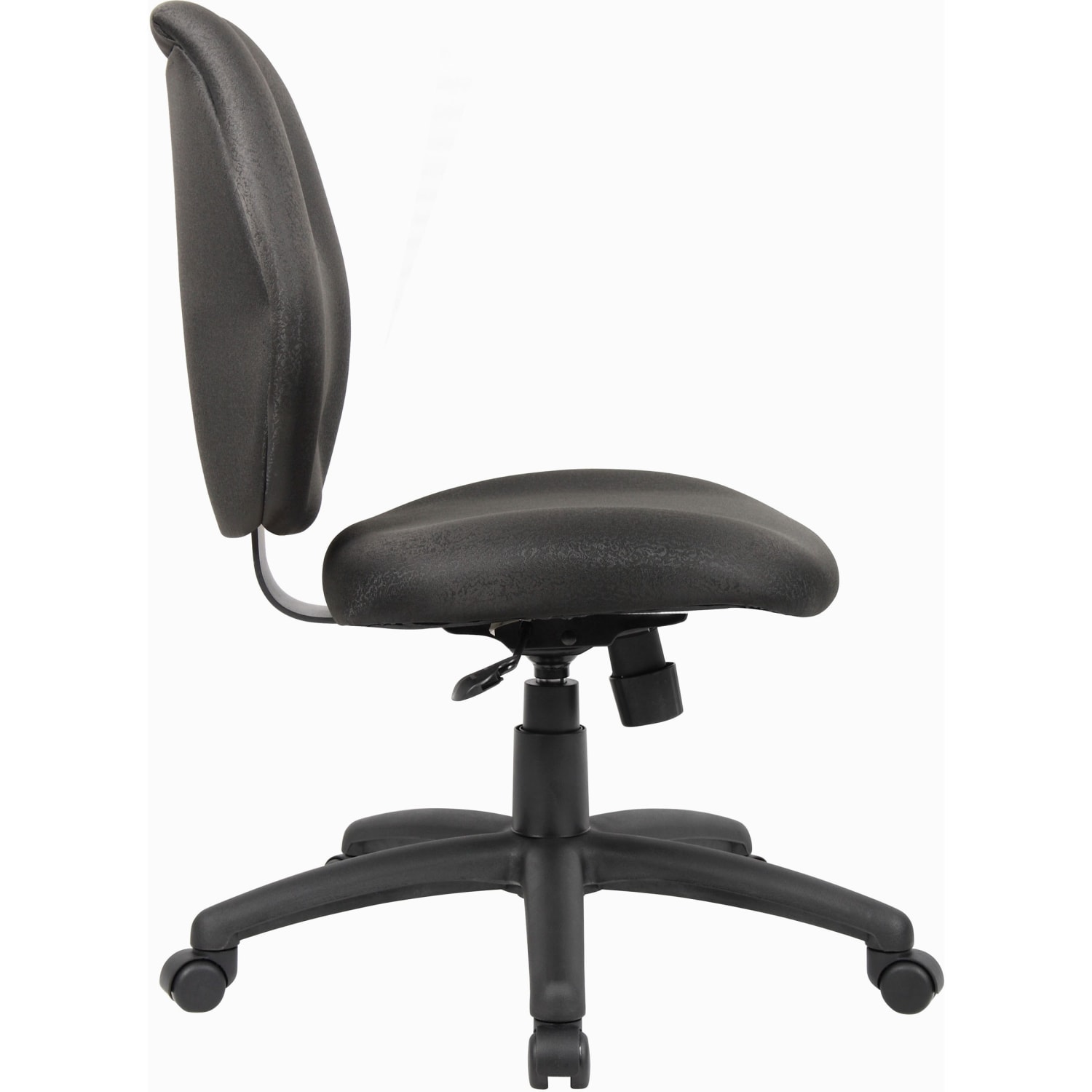 Boss Office Products Ergonomic Fabric Mid-Back Task Office Chair Without Arms, Black - Image 10