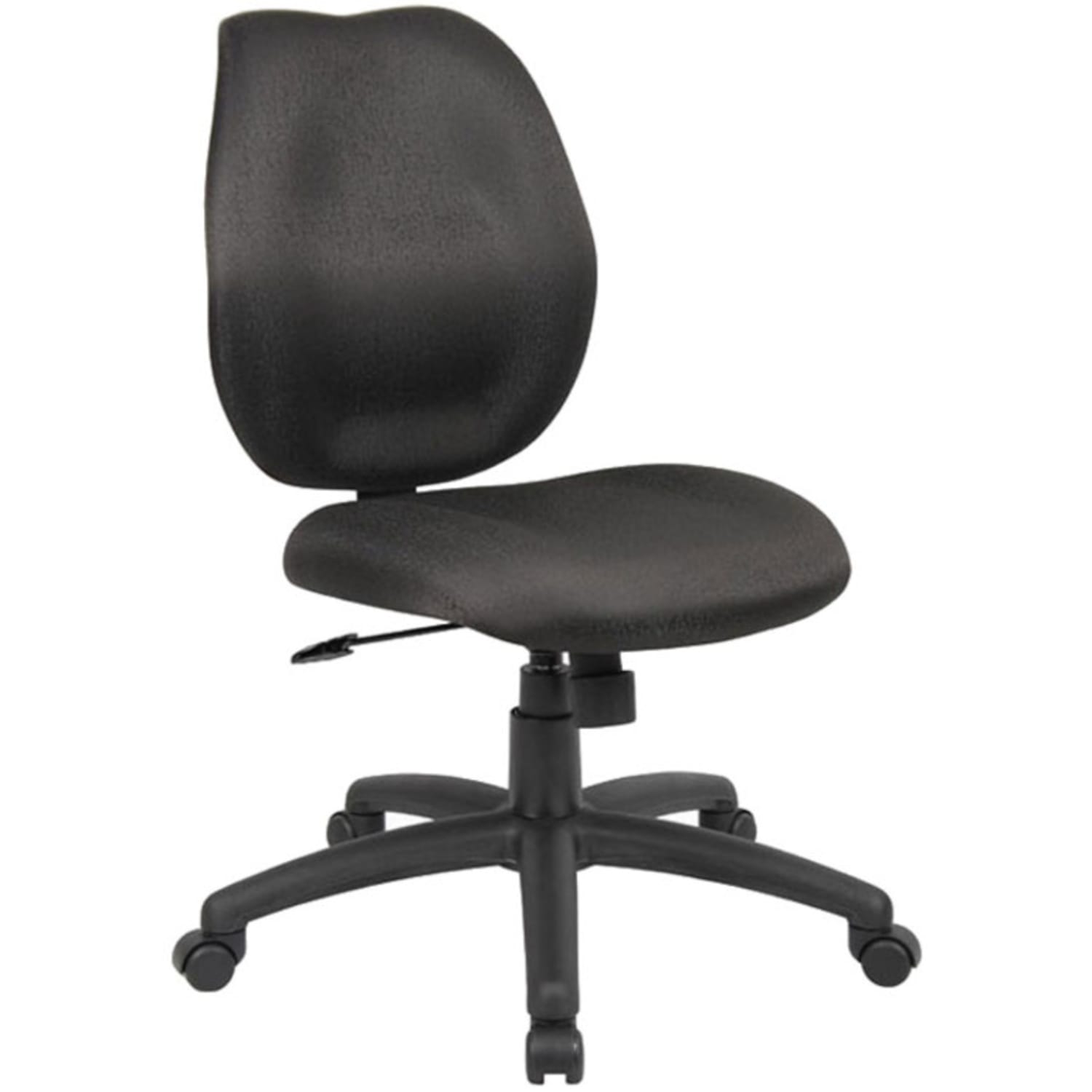 Boss Office Products Ergonomic Fabric Mid-Back Task Office Chair Without Arms, Black - Image 13