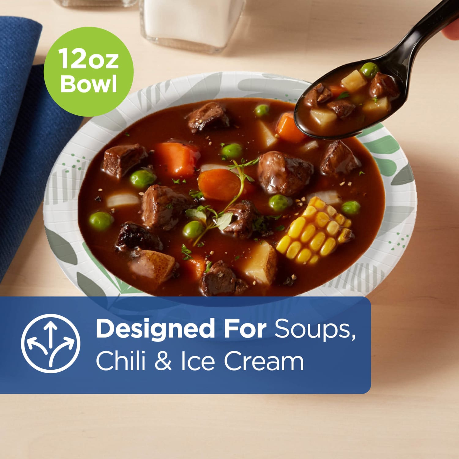 Dixie Ultra Heavyweight Paper Bowls, 12 Oz, Case Of 125 - Image 4