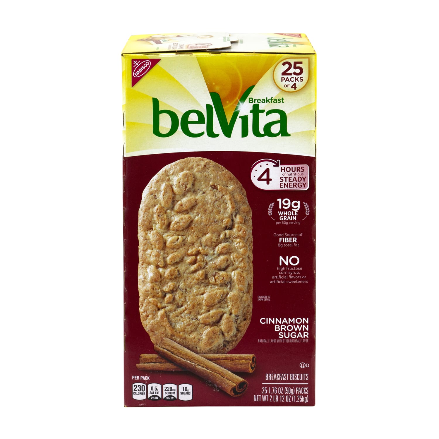 Belvita Breakfast Biscuits Cinnamon Brown Sugar 4 Packs, 25 Count - Image 5
