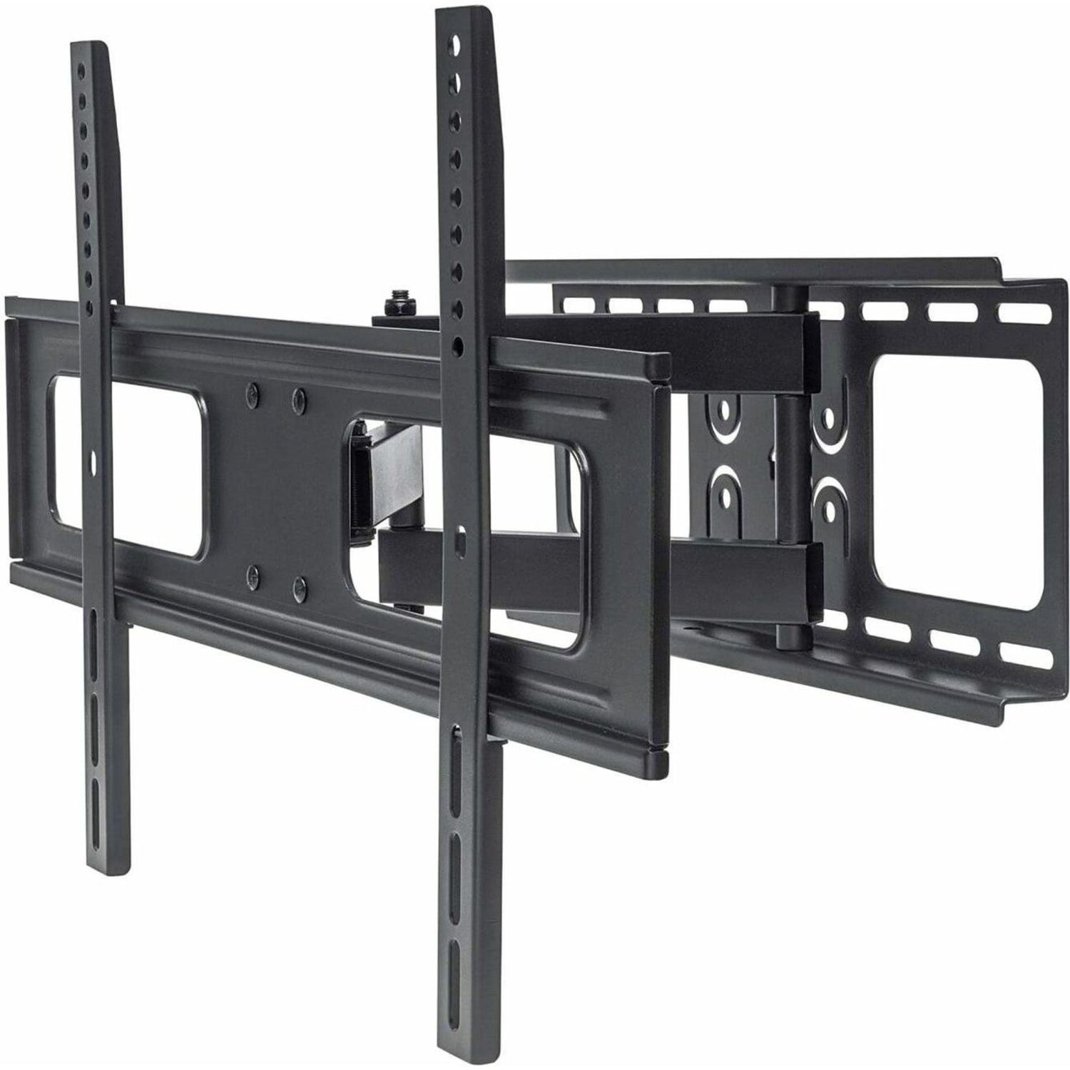Manhattan TV & Monitor Mount, Wall, Full Motion, 1 screen, Screen Sizes: 37-65in, Black, VESA 200x200 to 600x400mm, Max 50kg, LFD, Tilt & Swivel with 3 Pivots, Lifetime Warranty - Bracket - for LCD TV - heavy duty steel - black