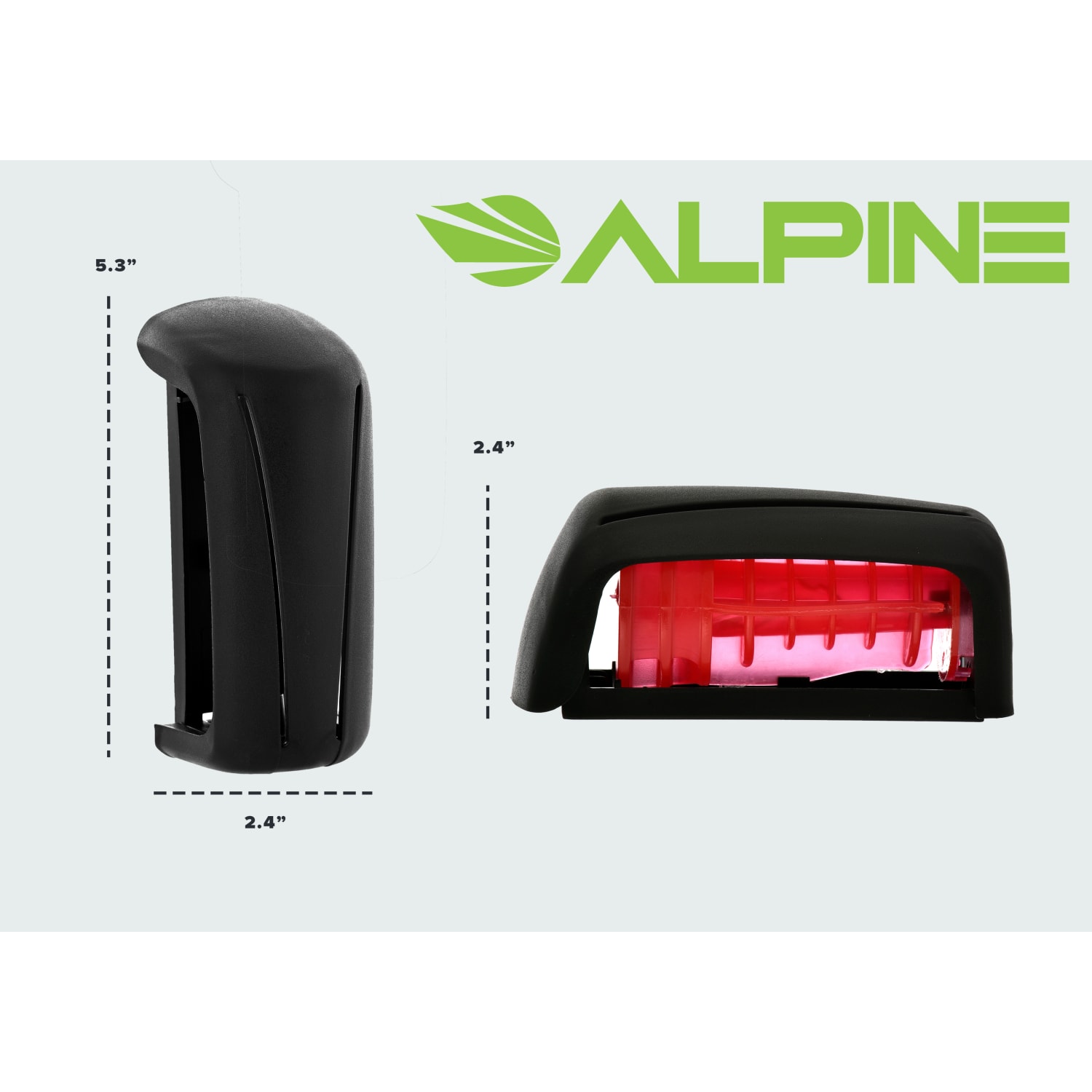 Alpine Air Freshener Tower Holders, 5-1/2inH x 2-7/16inW x 2-7/16inD, Black, Pack Of 8 Holders - Image 6