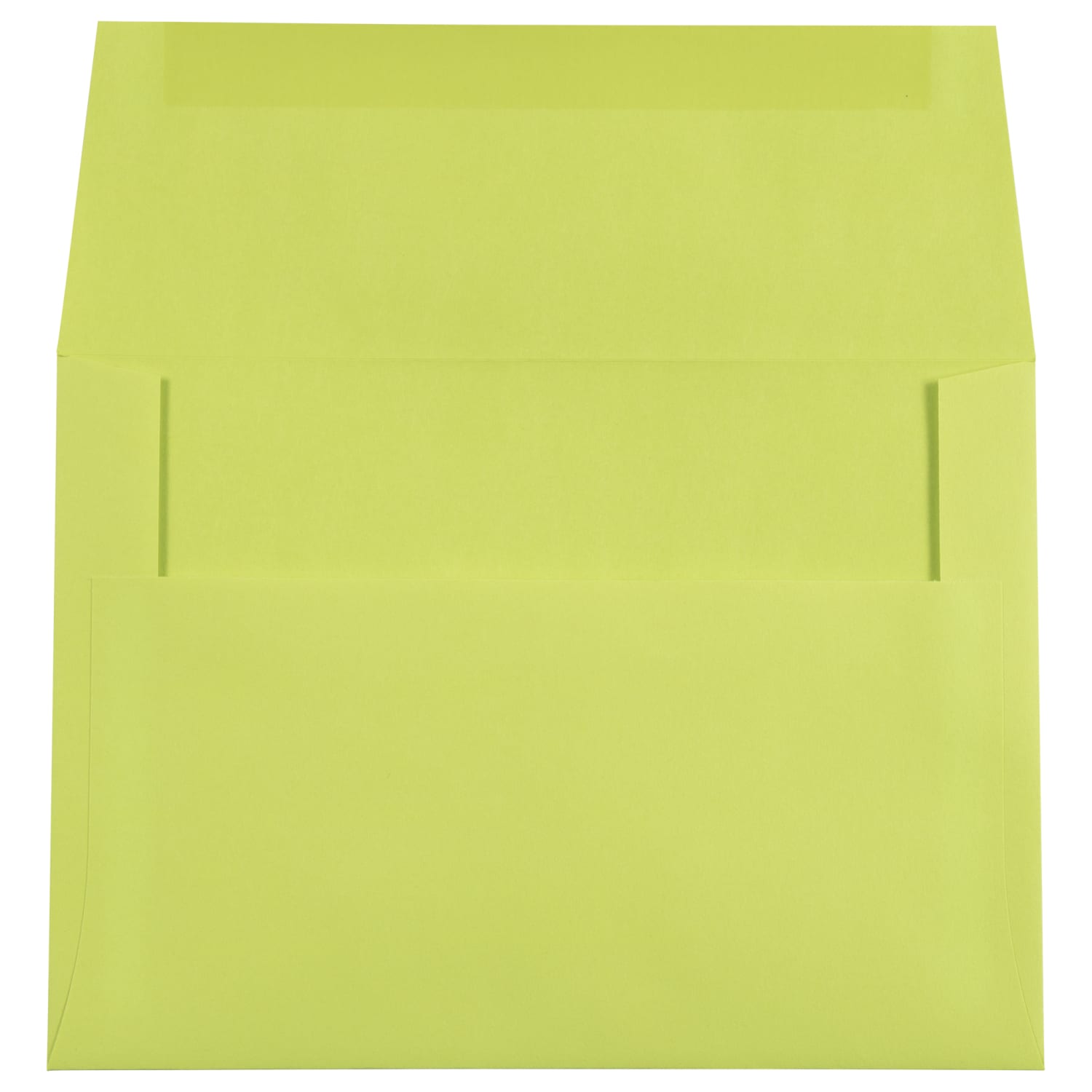JAM Paper Booklet Invitation Envelopes, A7, Gummed Seal, Lime Green, Pack Of 25 - Image 3