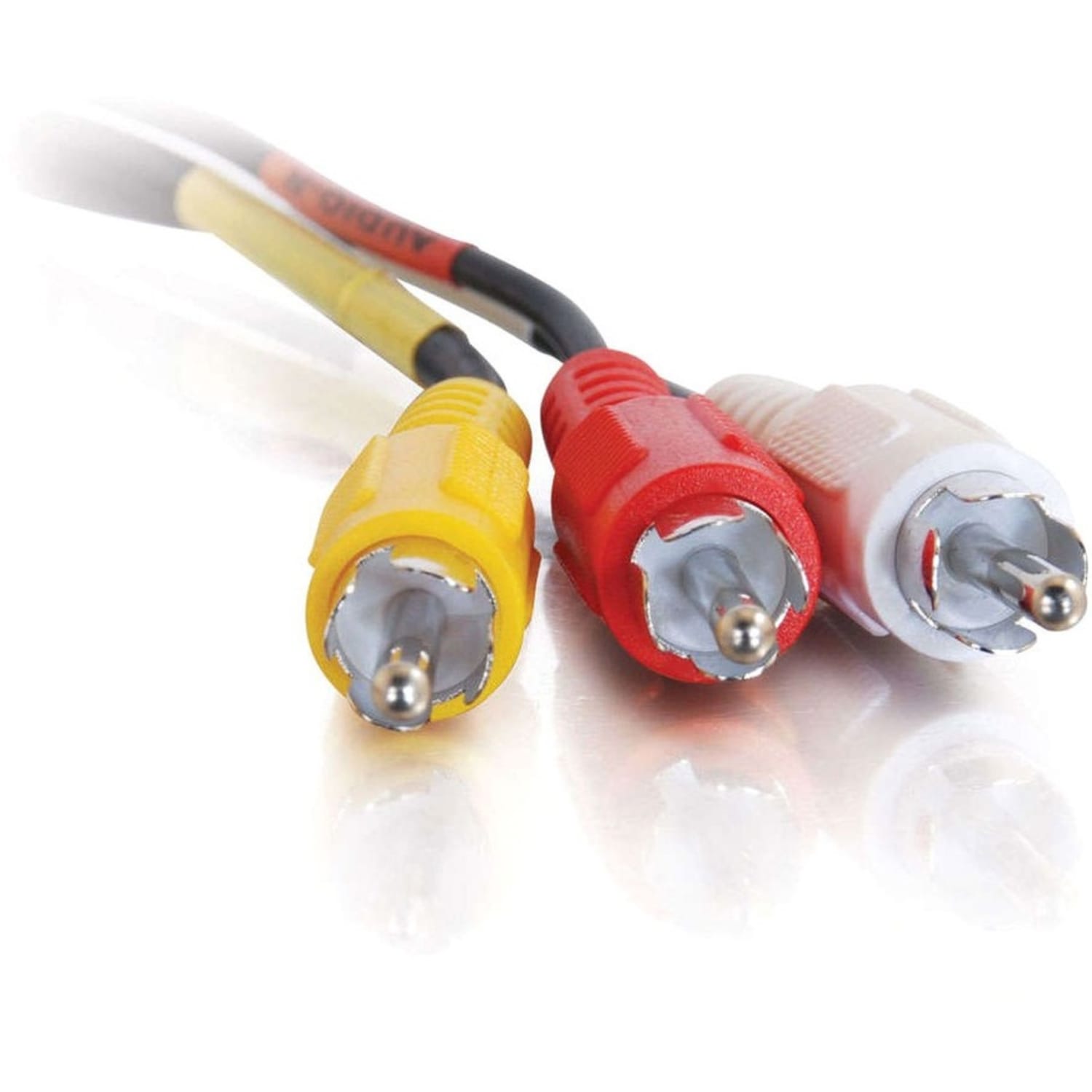 C2G 12ft Value Series Composite Video + Stereo Audio Cable - RCA Male - RCA Male - 12ft - Black - Image 4
