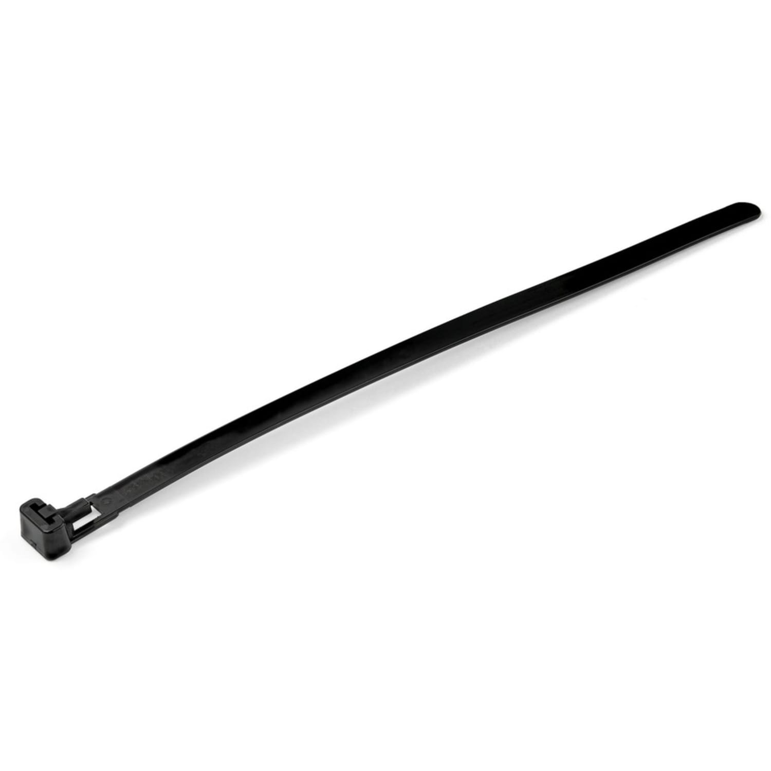 StarTech.com 100 Pack 8in Reusable Cable Ties - Black Large Releasable Nylon/Plastic Zip Ties Resealable Adjustable Network Cable Wraps UL - Image 3