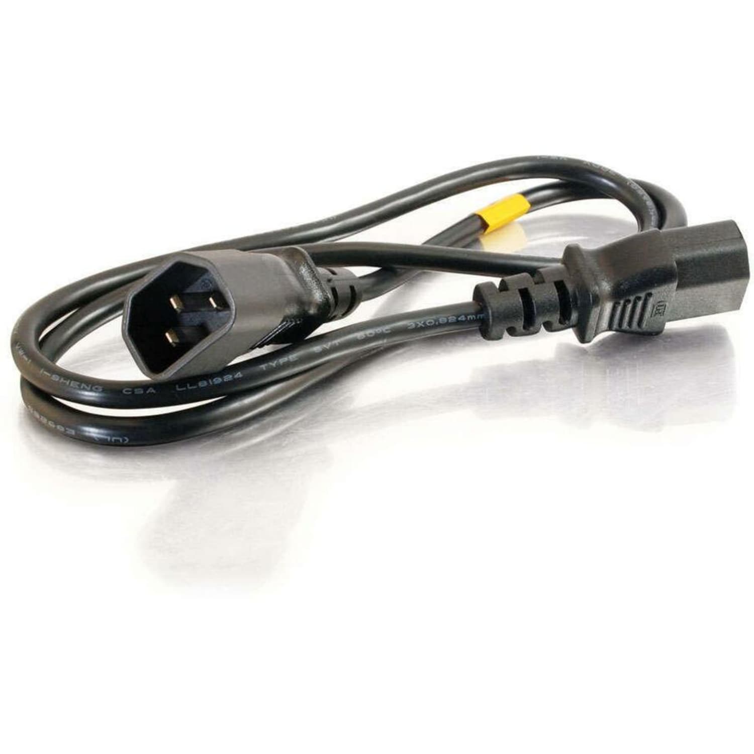 C2G 4ft 16 AWG 250 Volt Computer Power Extension Cord (IEC320C14 to IEC320C13) - 250V AC4ft - Image 4