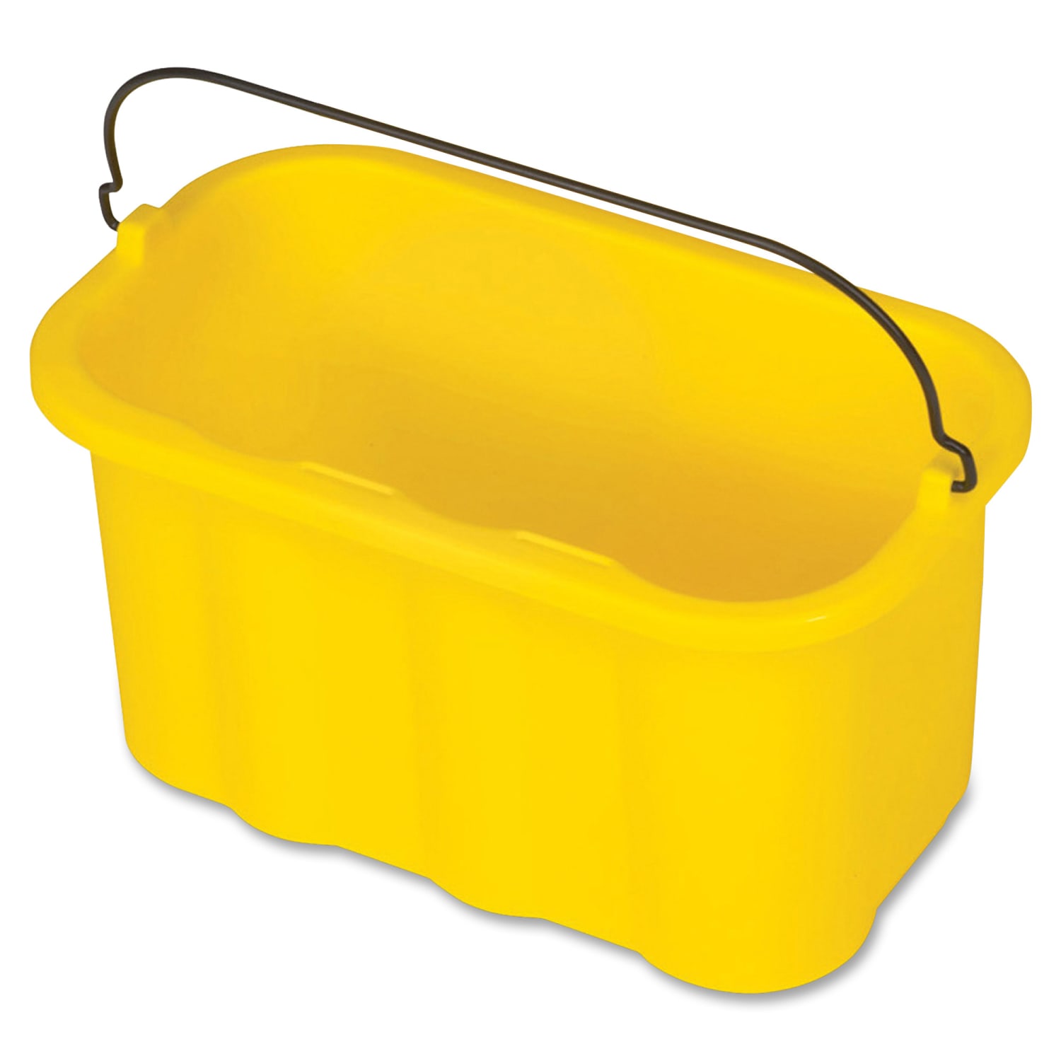 Rubbermaid Commercial 10-quart Sanitizing Caddy - 2.50 gal - 8in x 14in x 7.5in - Yellow - 6 / Carton - Image 3