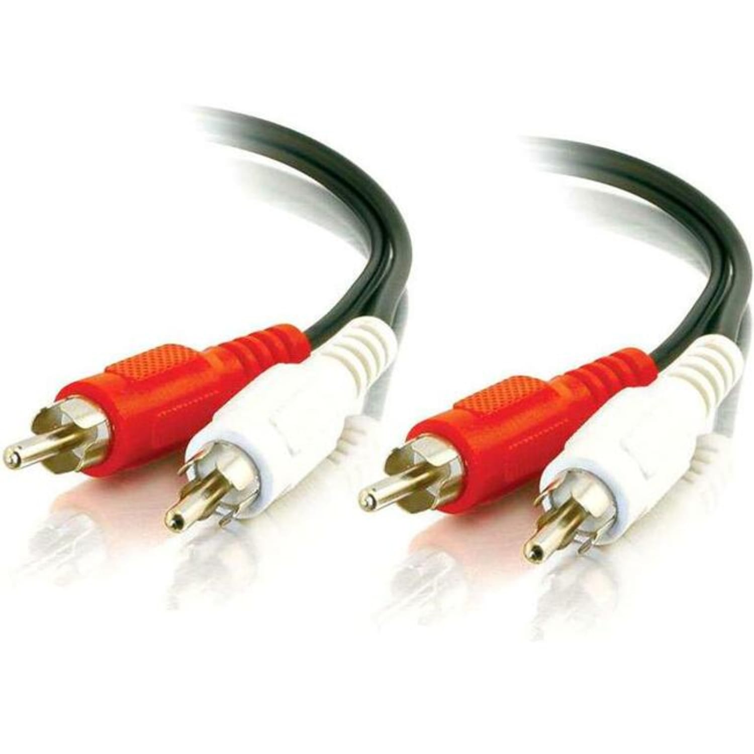C2G Value Series 25ft Value Series RCA Stereo Audio Cable - Audio cable - RCA male to RCA male - 25 ft - shielded - black - Image 3