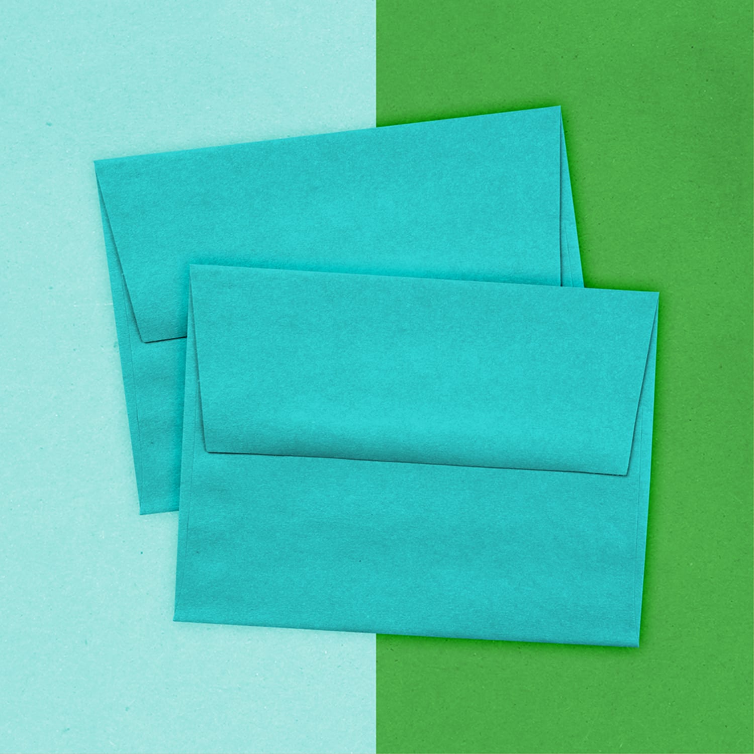 JAM Paper Booklet Invitation Envelopes, A2, Gummed Seal, 30% Recycled, Sea Blue, Pack Of 25 - Image 4