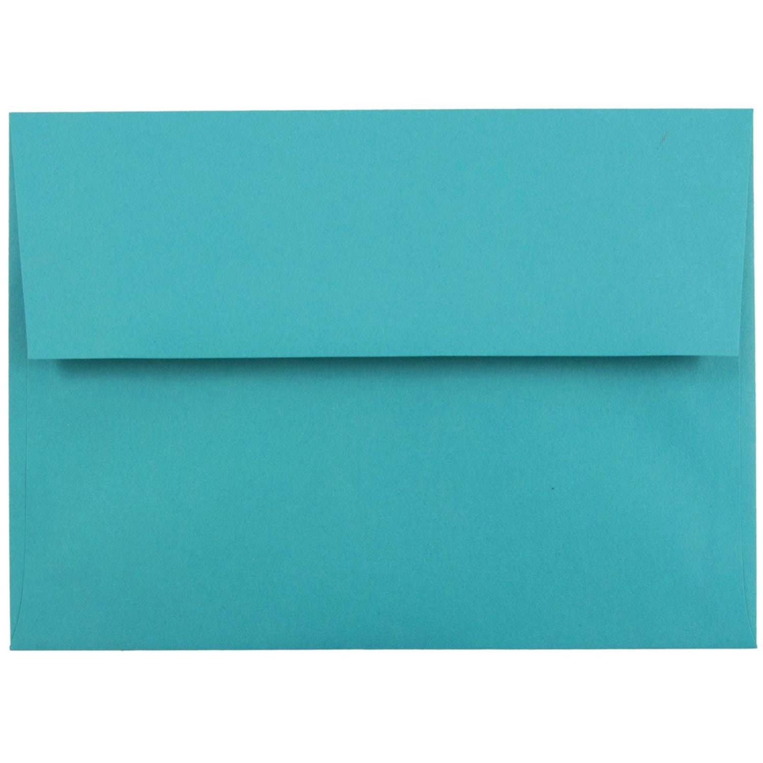 JAM Paper Booklet Invitation Envelopes, A7, Gummed Seal, 30% Recycled, Sea Blue, Pack Of 25