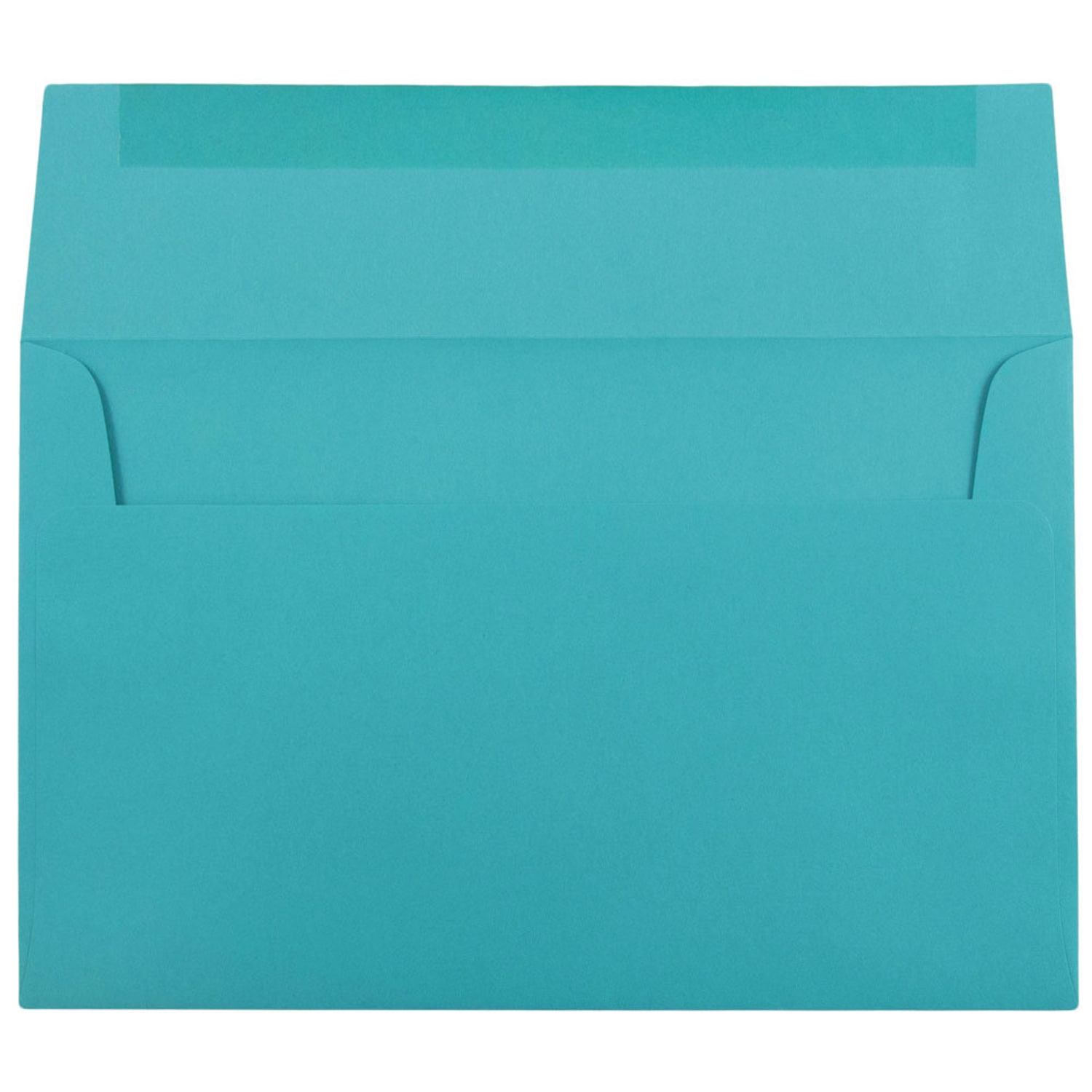JAM Paper Booklet Invitation Envelopes, A10, Gummed Seal, 30% Recycled, Sea Blue, Pack Of 25 - Image 3