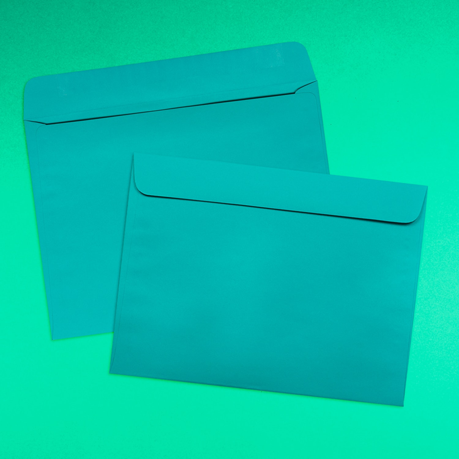 JAM Paper Booklet Envelopes, 9in x 12in, Gummed Seal, 30% Recycled, Sea Blue, Pack Of 25 - Image 5