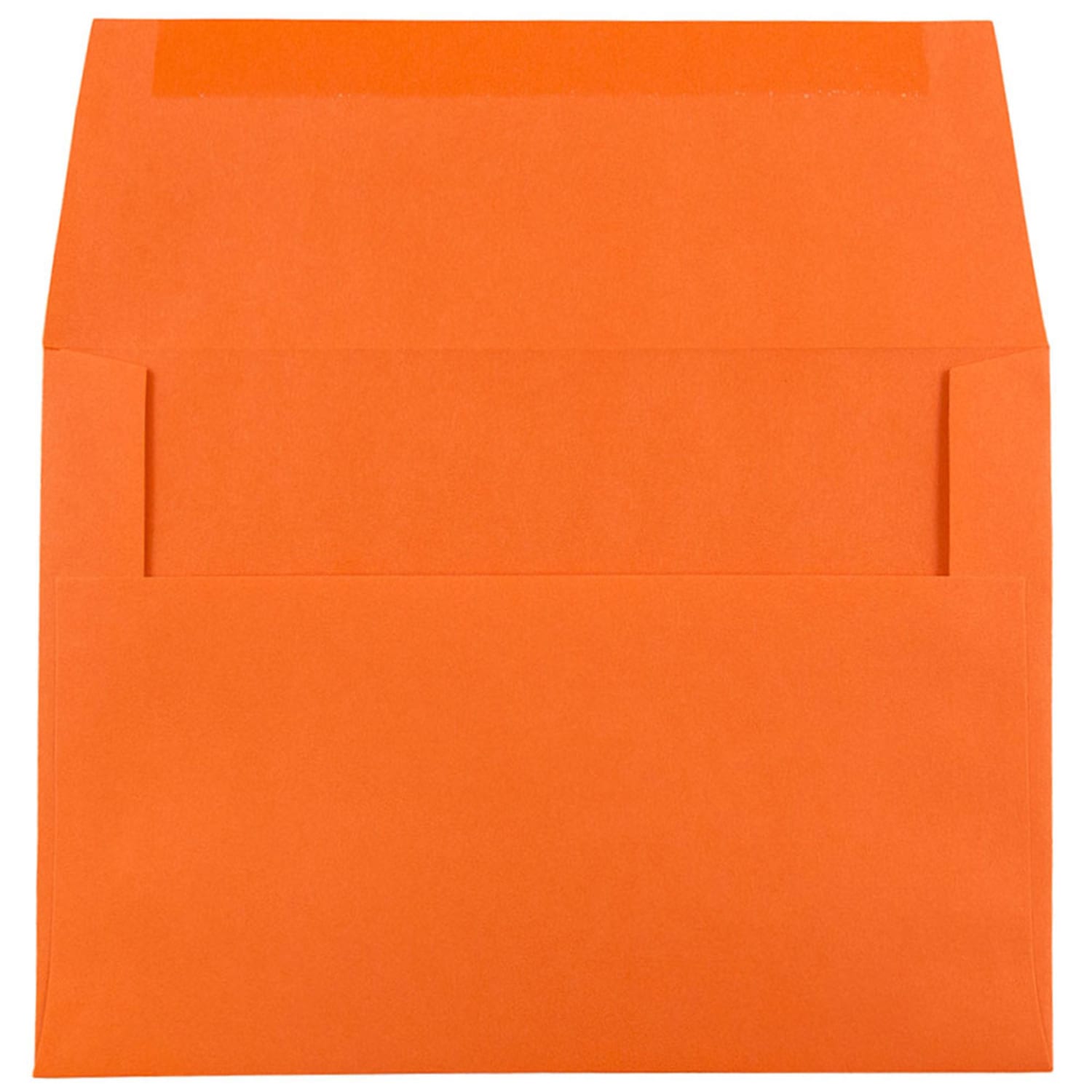 JAM Paper Booklet Invitation Envelopes, A6, Gummed Seal, 30% Recycled, Orange, Pack Of 25 - Image 3