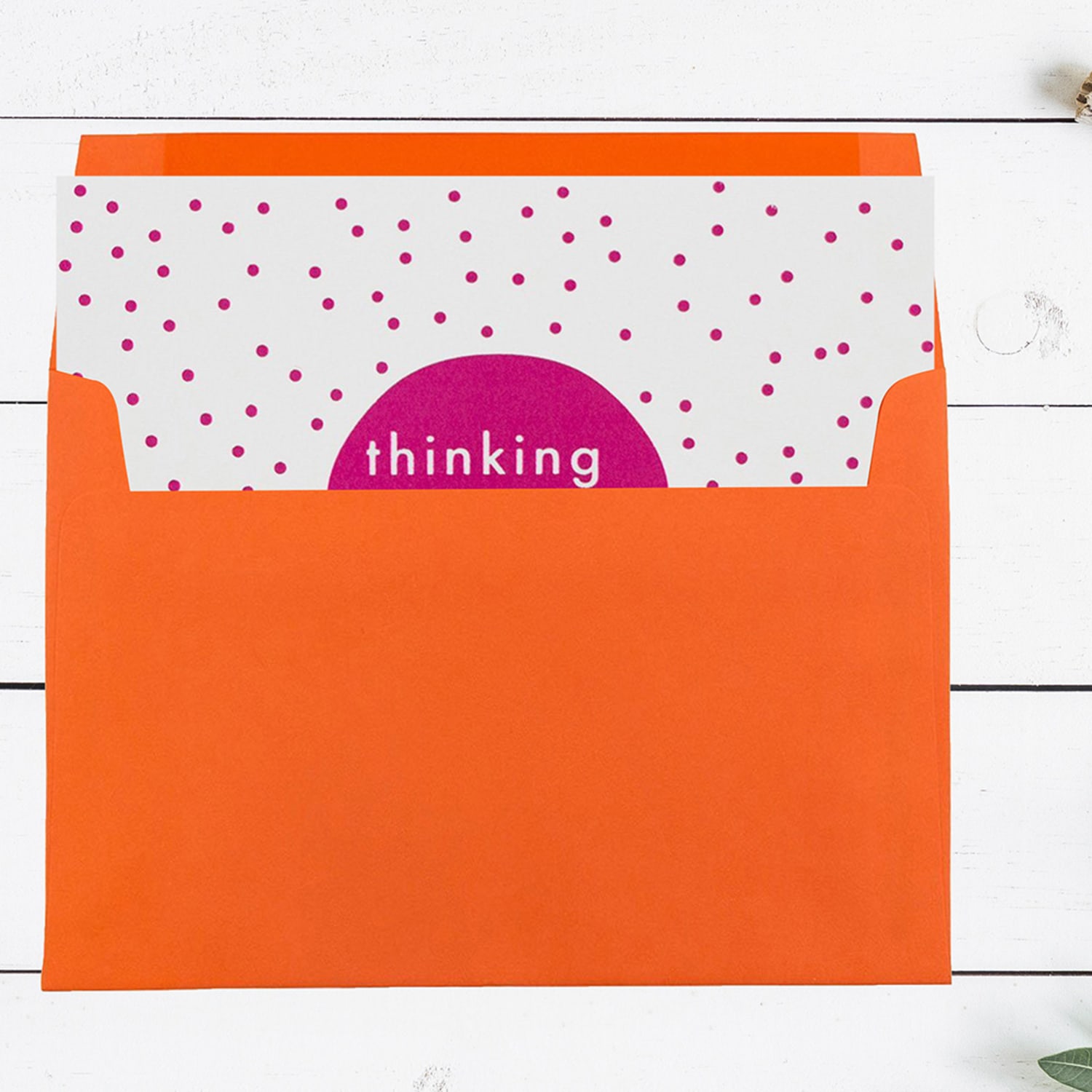 JAM Paper Booklet Invitation Envelopes, A7, Gummed Seal, 30% Recycled, Orange, Pack Of 25 - Image 4