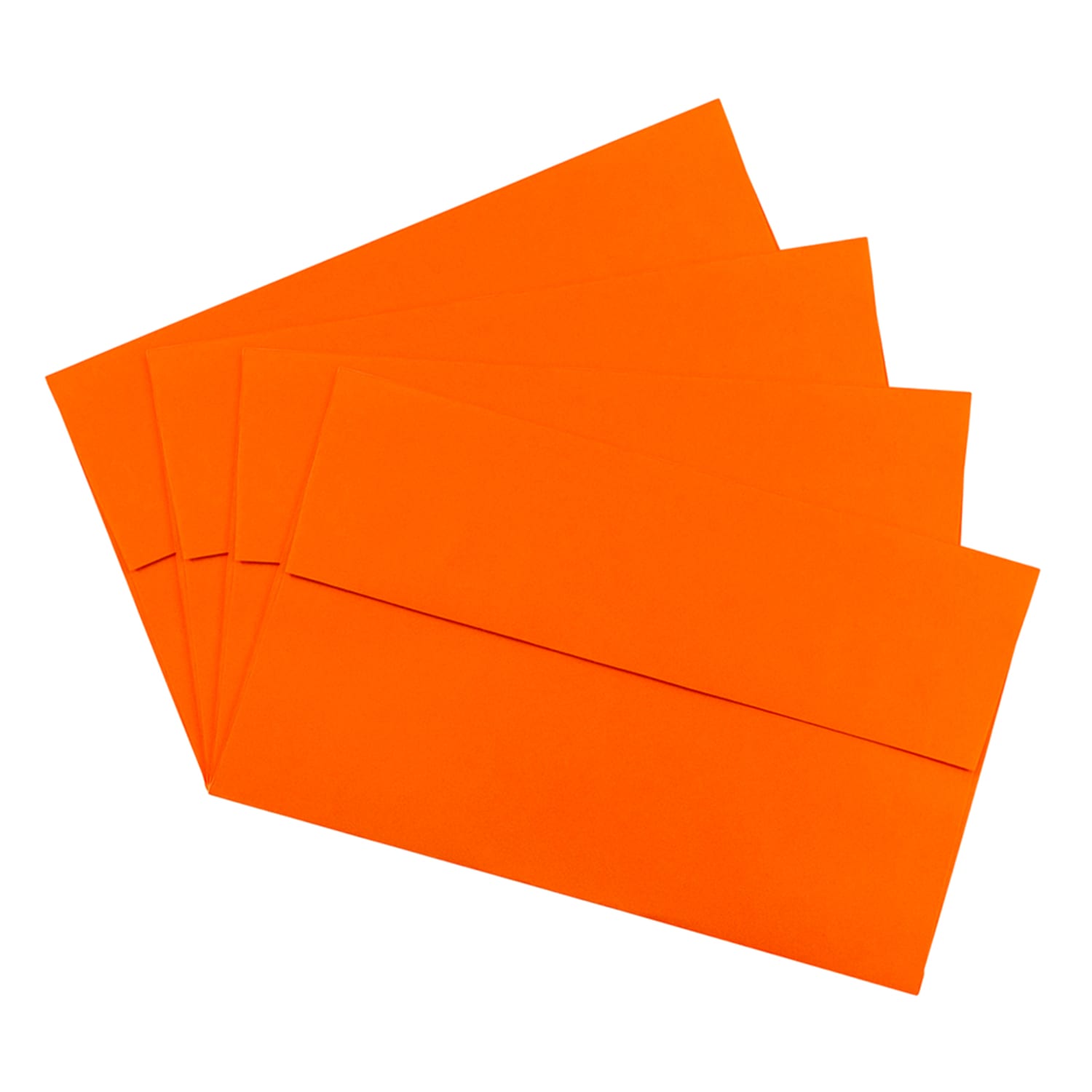 JAM Paper Booklet Invitation Envelopes, A10, Gummed Seal, 30% Recycled, Orange, Pack Of 25 - Image 4