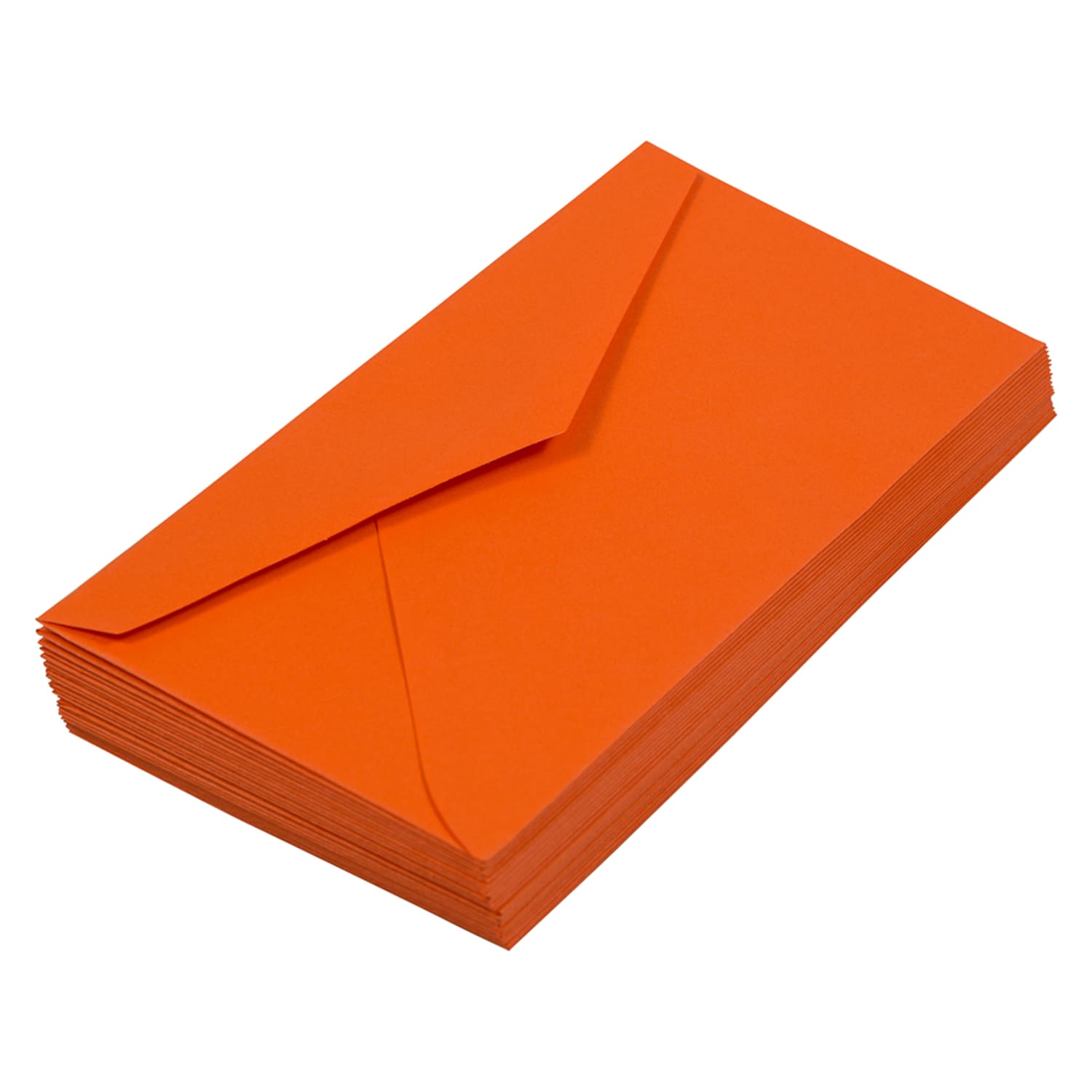 JAM Paper Booklet Envelopes, #7 3/4 Monarch, Gummed Seal, 30% Recycled, Orange, Pack Of 25 - Image 5